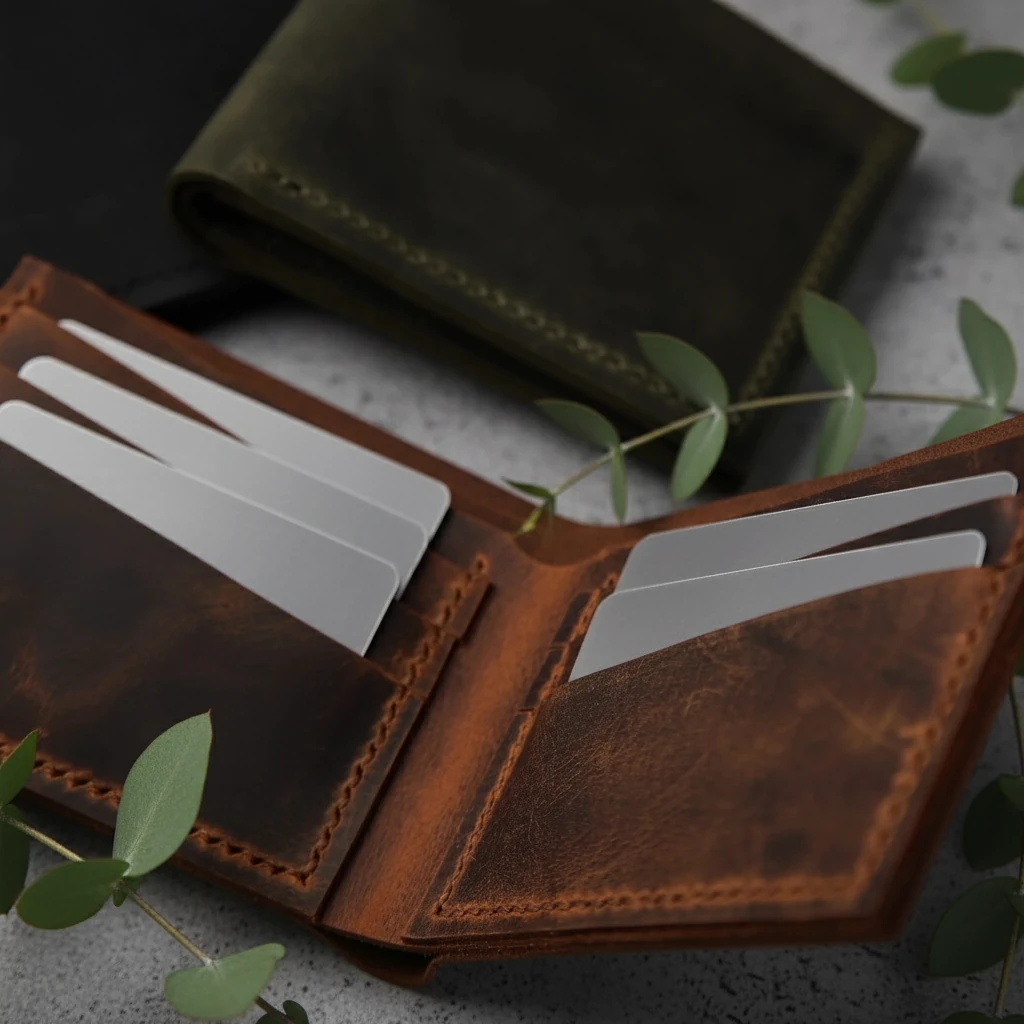 TLOS - Deri Klasik Bifold Cüzdan (İnce)