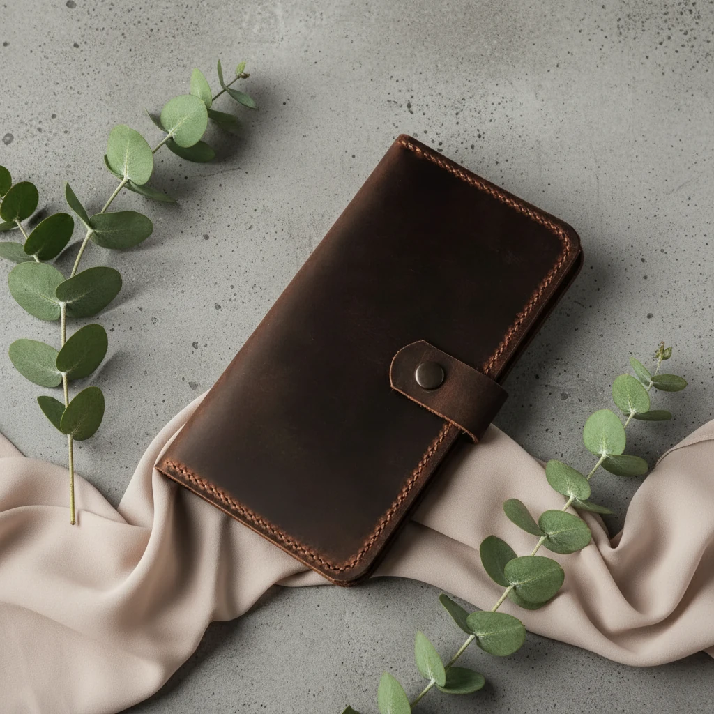 OLİMPOS - Deri Dikey Organizer Cüzdan