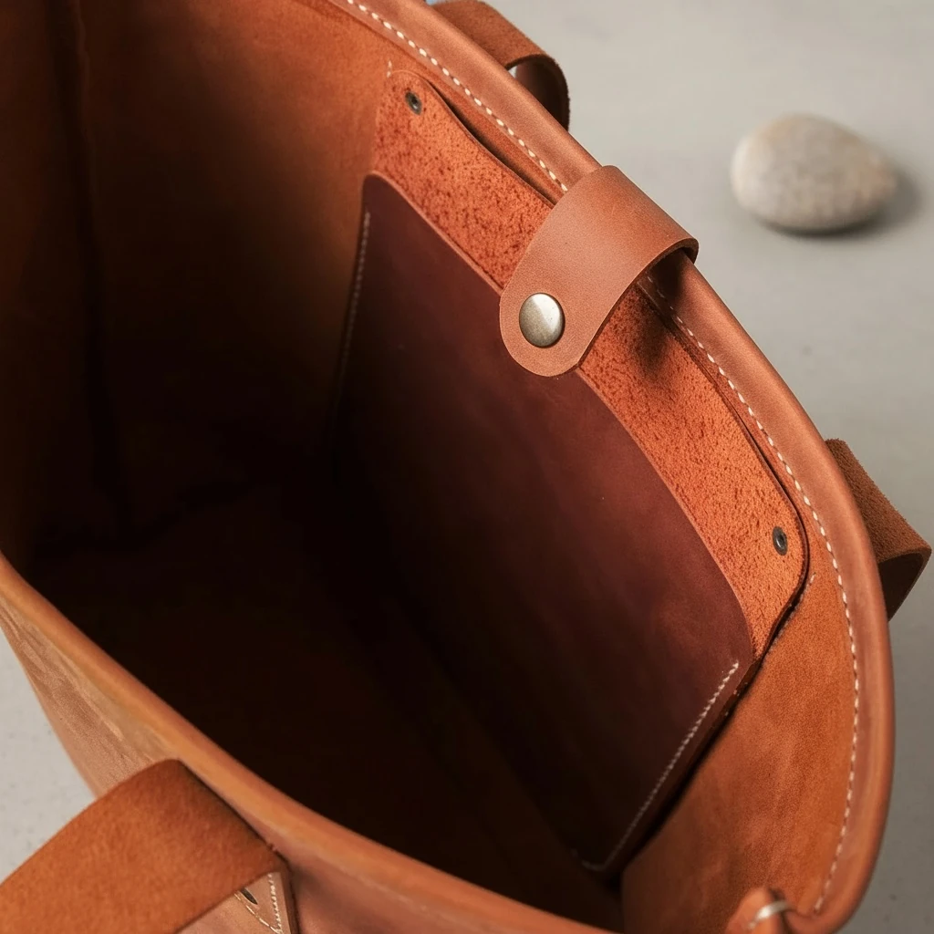 TEOS - Deri Klasik Tote Çanta