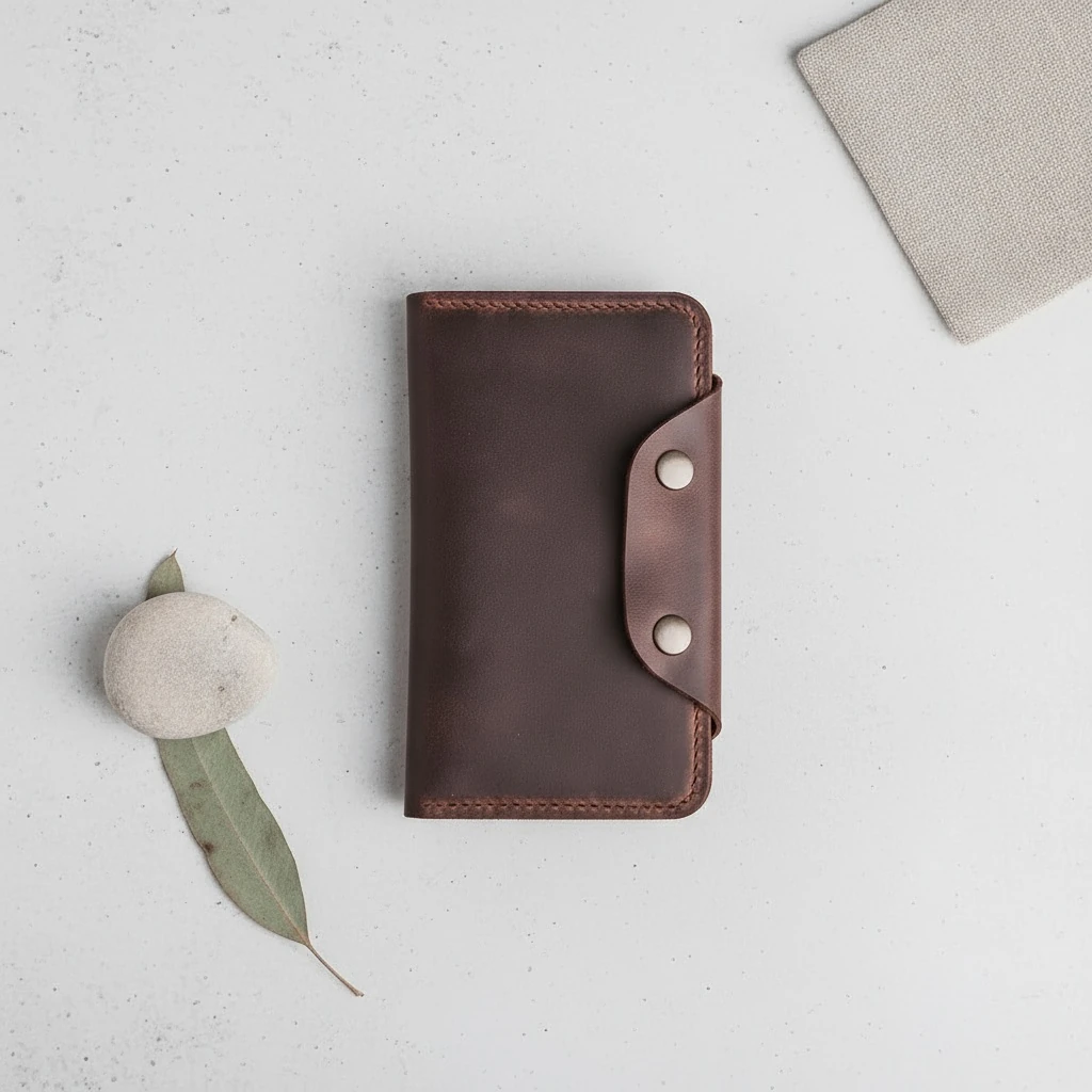 ALİNDA - Deri Orta Boy Dikey Cüzdan