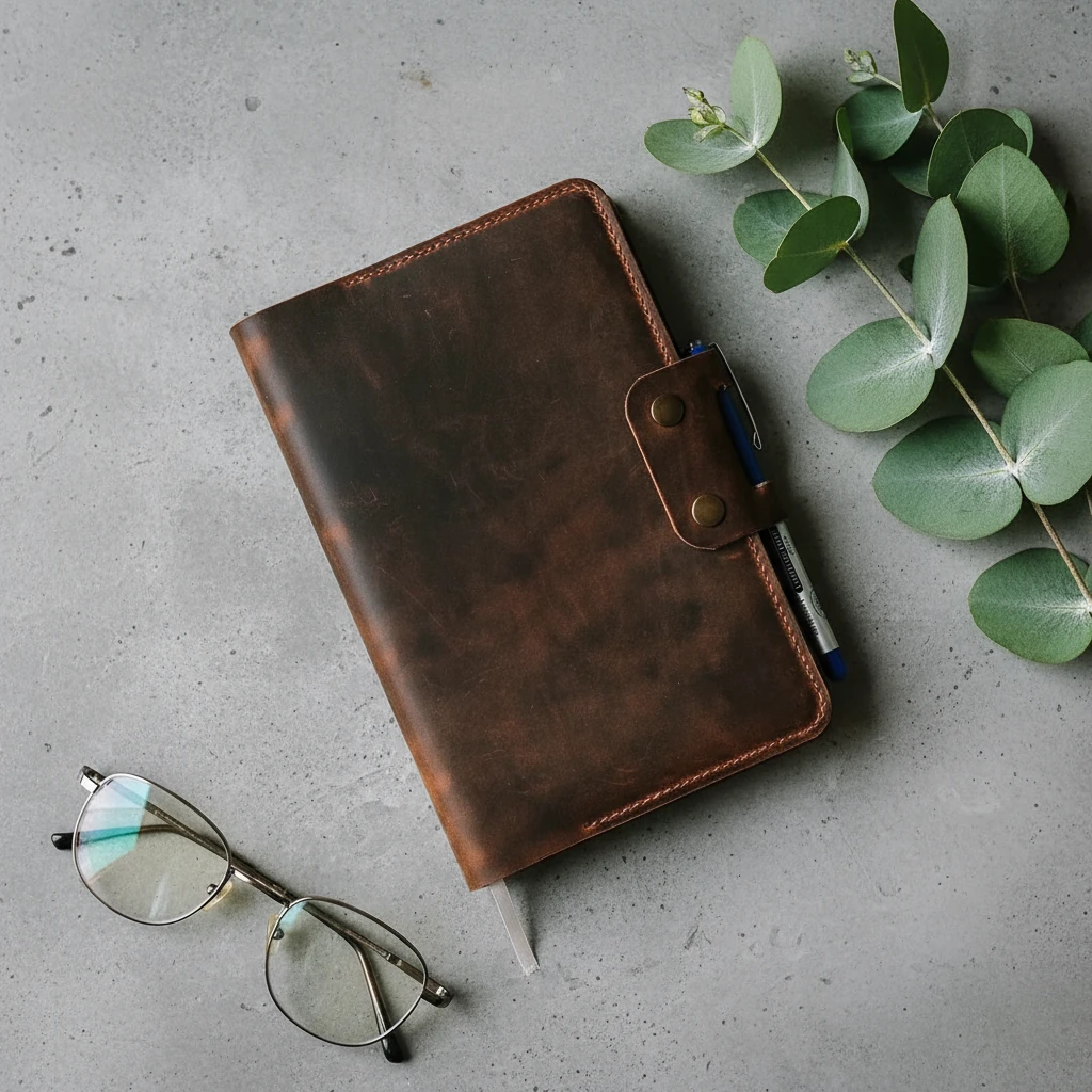 GALATA - Deri Ajanda Kılıfı image