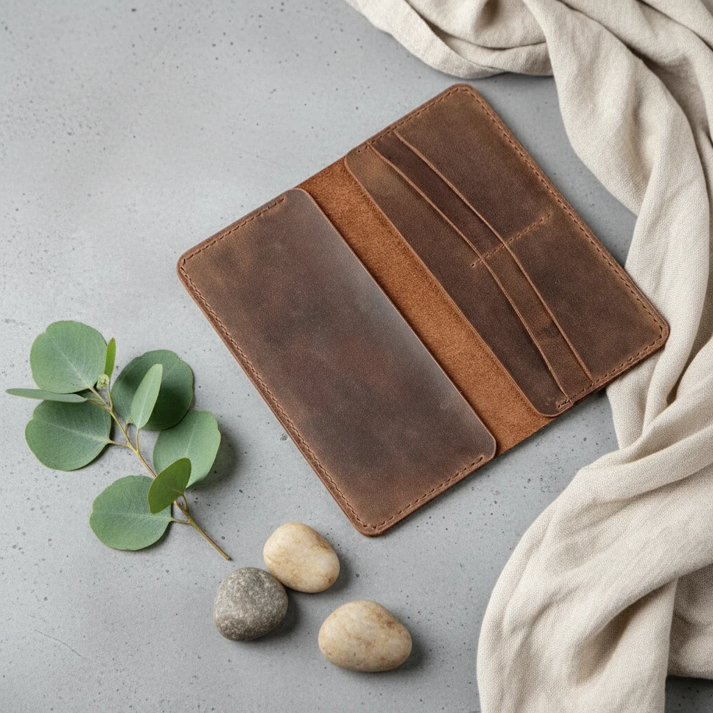 SİLYON - Dikey Deri Portföy Cüzdan