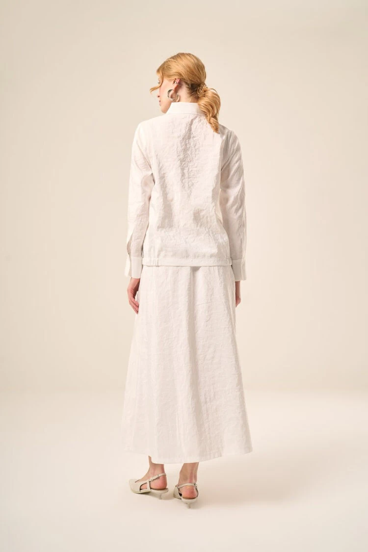 MASCARA NAKIŞ İŞLEMELİ GÖMLEK 24MY2153