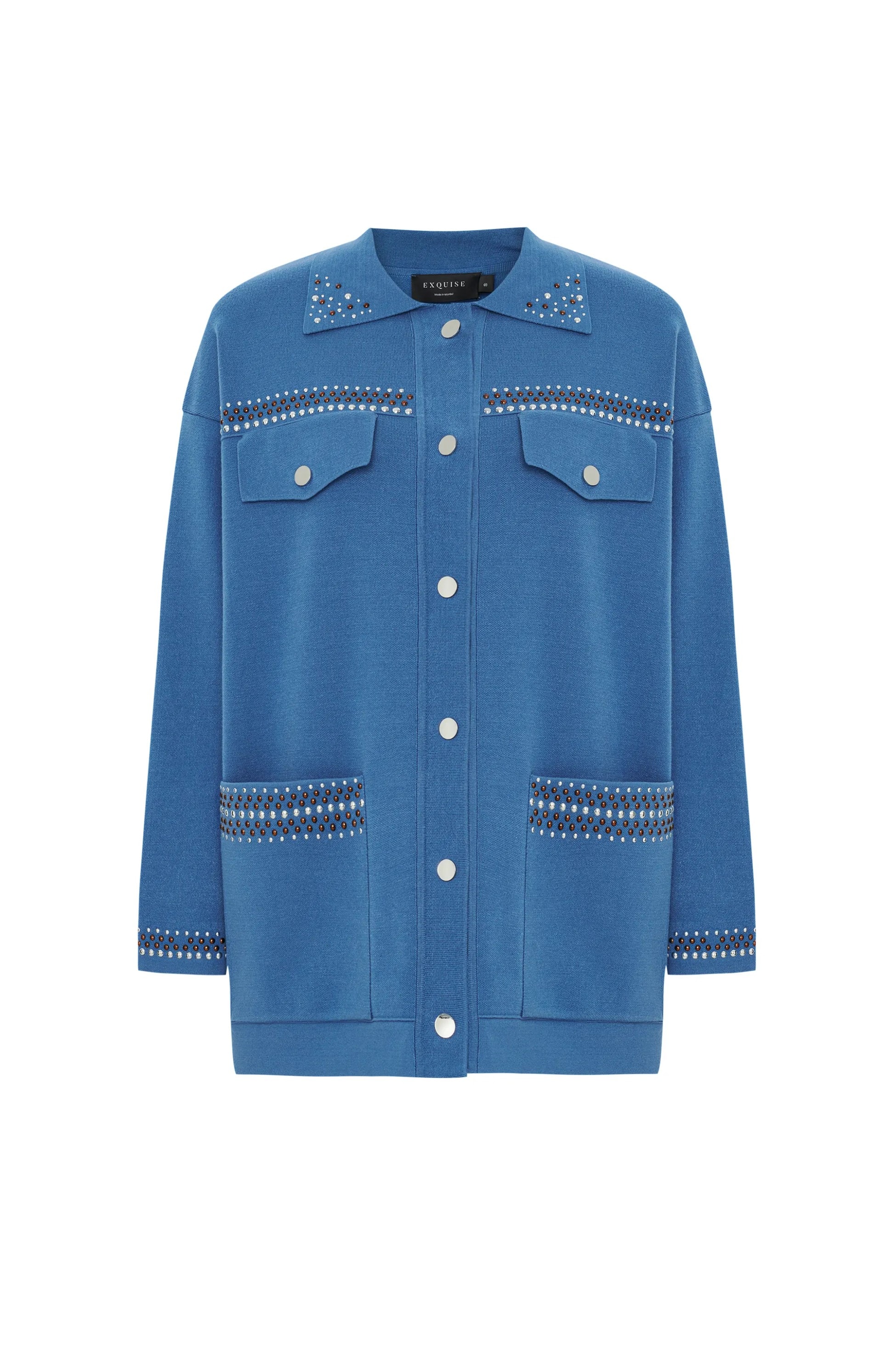 EXQUISE HIRKA 4125002 YAKA VE CEP TAŞ DETAYLI REGULAR HIRKA