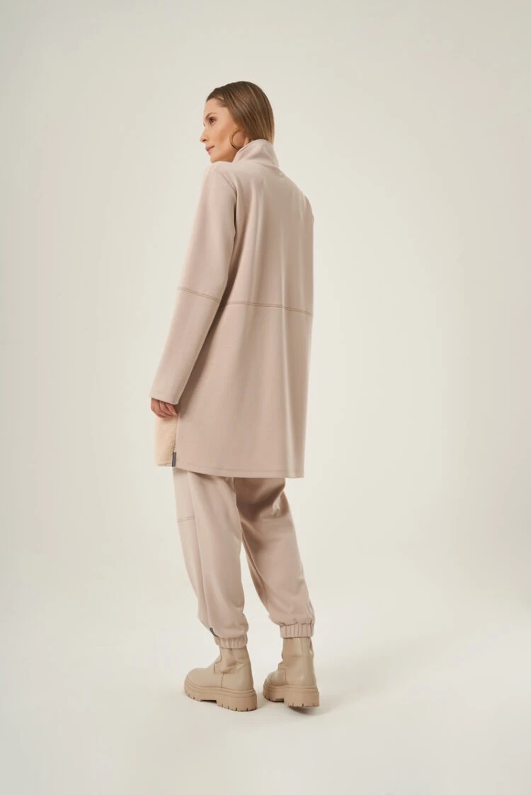 MASCARA KÜRK DETAYLI TOPRAK CEKET