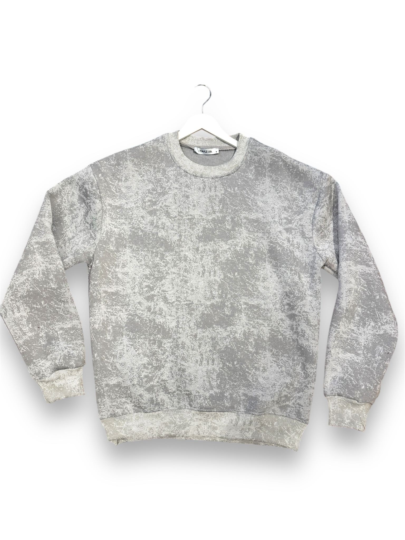 Asit Yıkamalı Oversize Sweatshirt