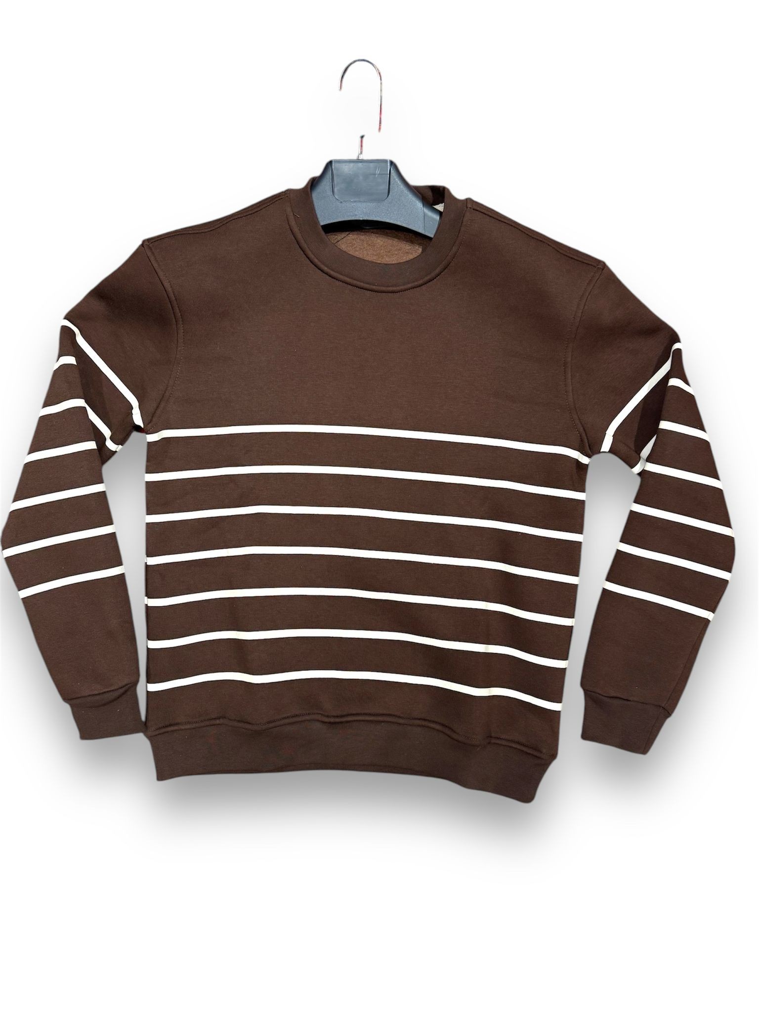 Oversize Çizgili Sweatshirt