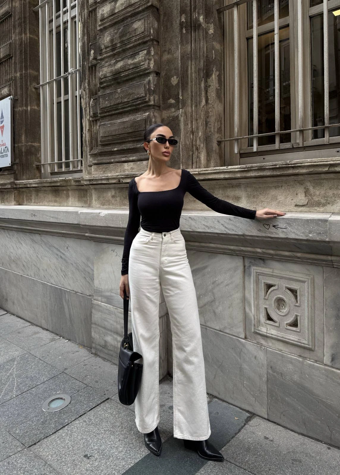 Yüksek Bel Palazzo Pantolon 