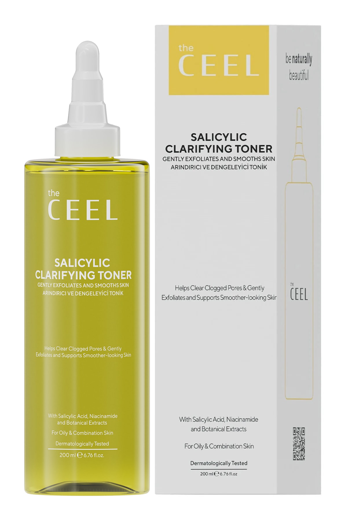 Yağlı ve Akneye Eğilimli Ciltler İçin Salisilik Tonik Niacinamide, Sitrik Asit, Zinc Pca Özlü 200 ML