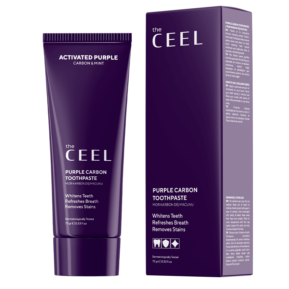 Teeth Whitening Activated Purple Charcoal Toothpaste 50 ml