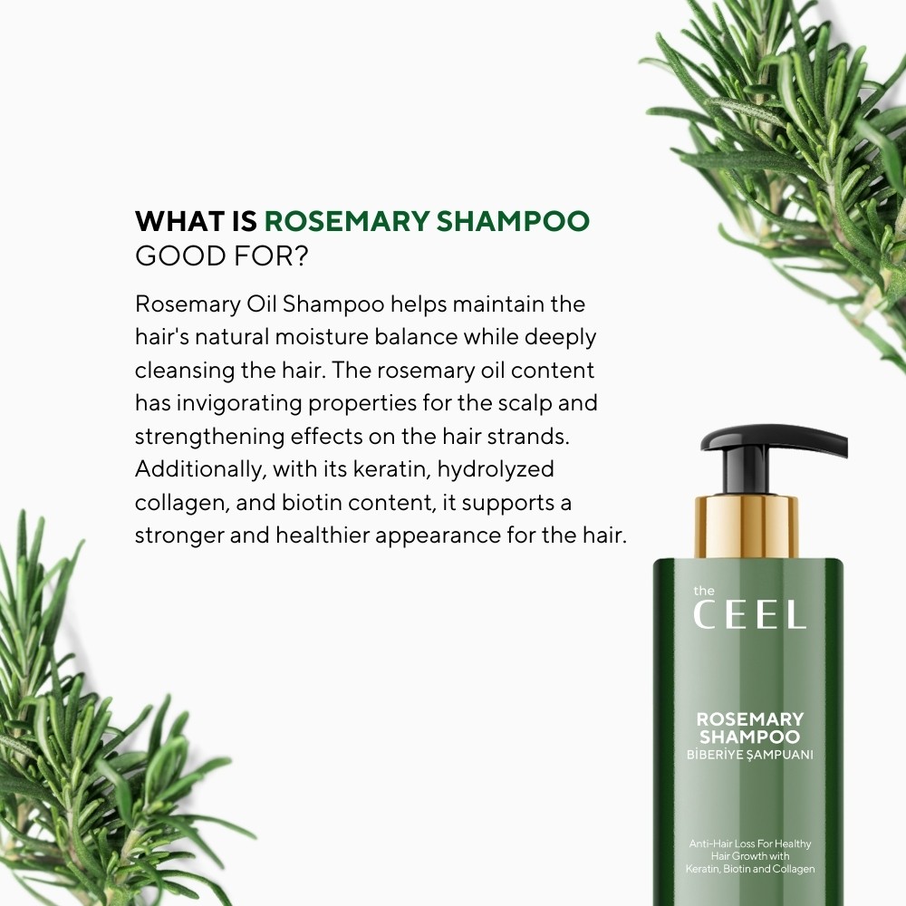 Rozemarijnshampoo voor betere haargroei met keratine, biotine en collageenextract - 250 ml