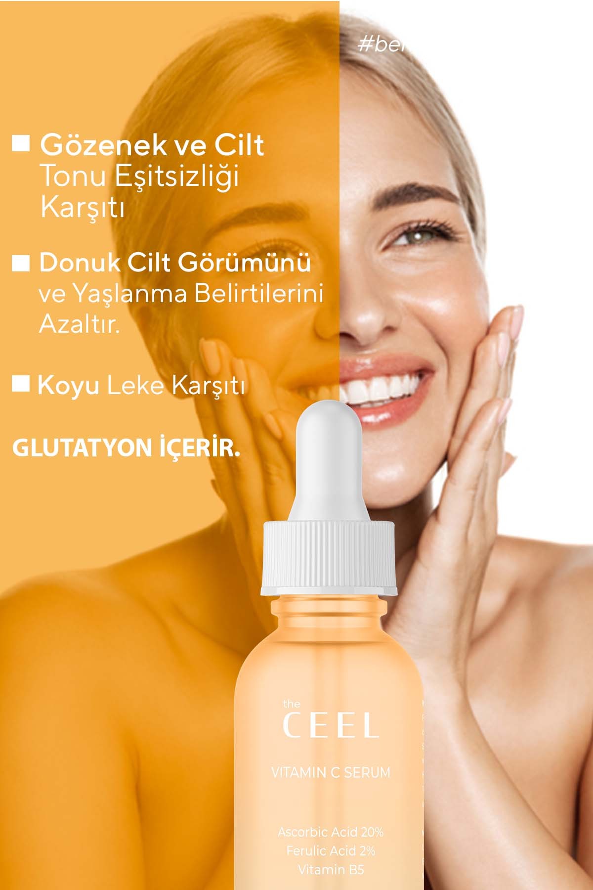 Cilt Beyazlatıcı Krem Dark Spot Leke Serumu C Vitamini Serum