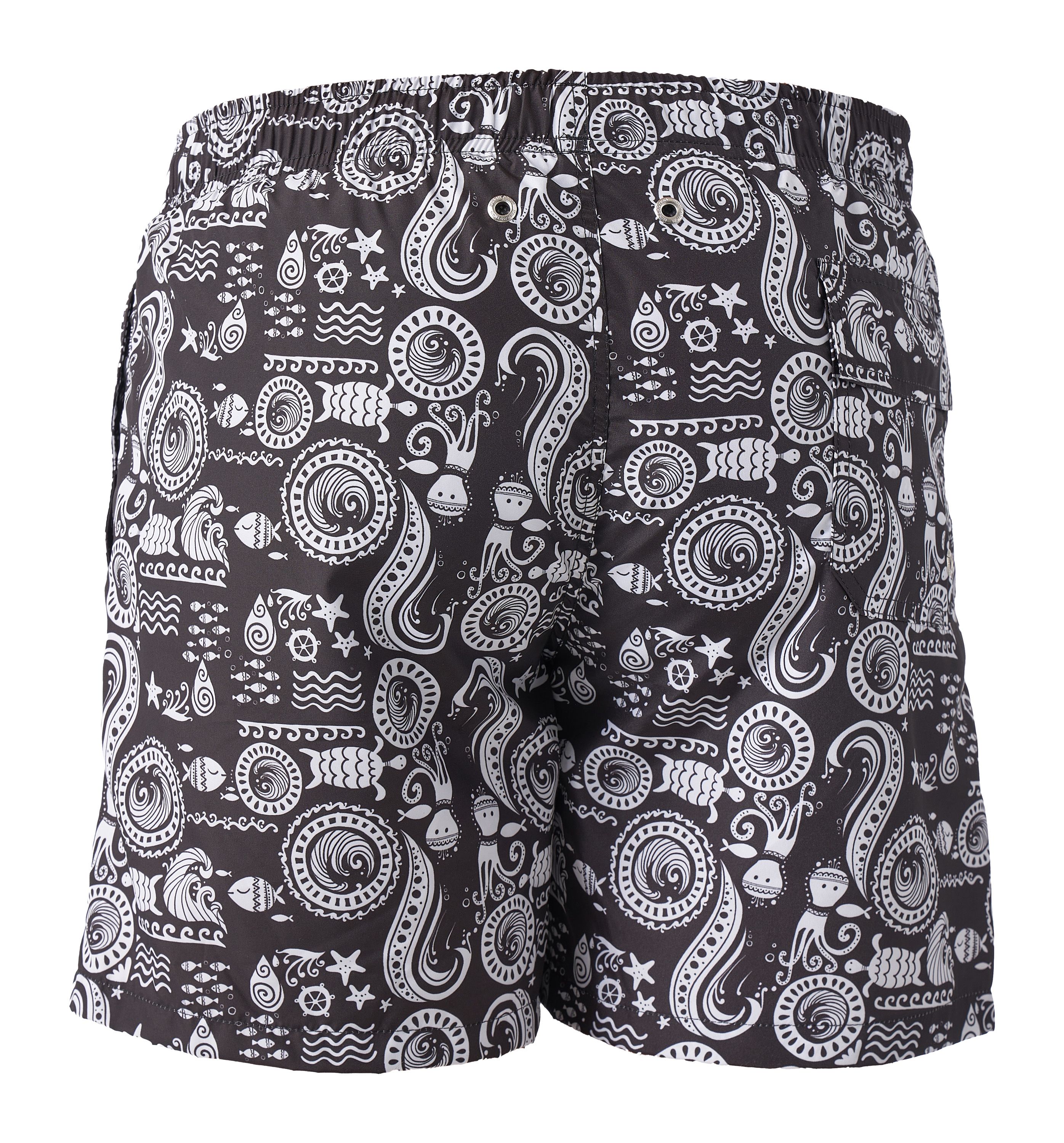 NOPTES ALL-OVER PRINT SWIM SHORTS