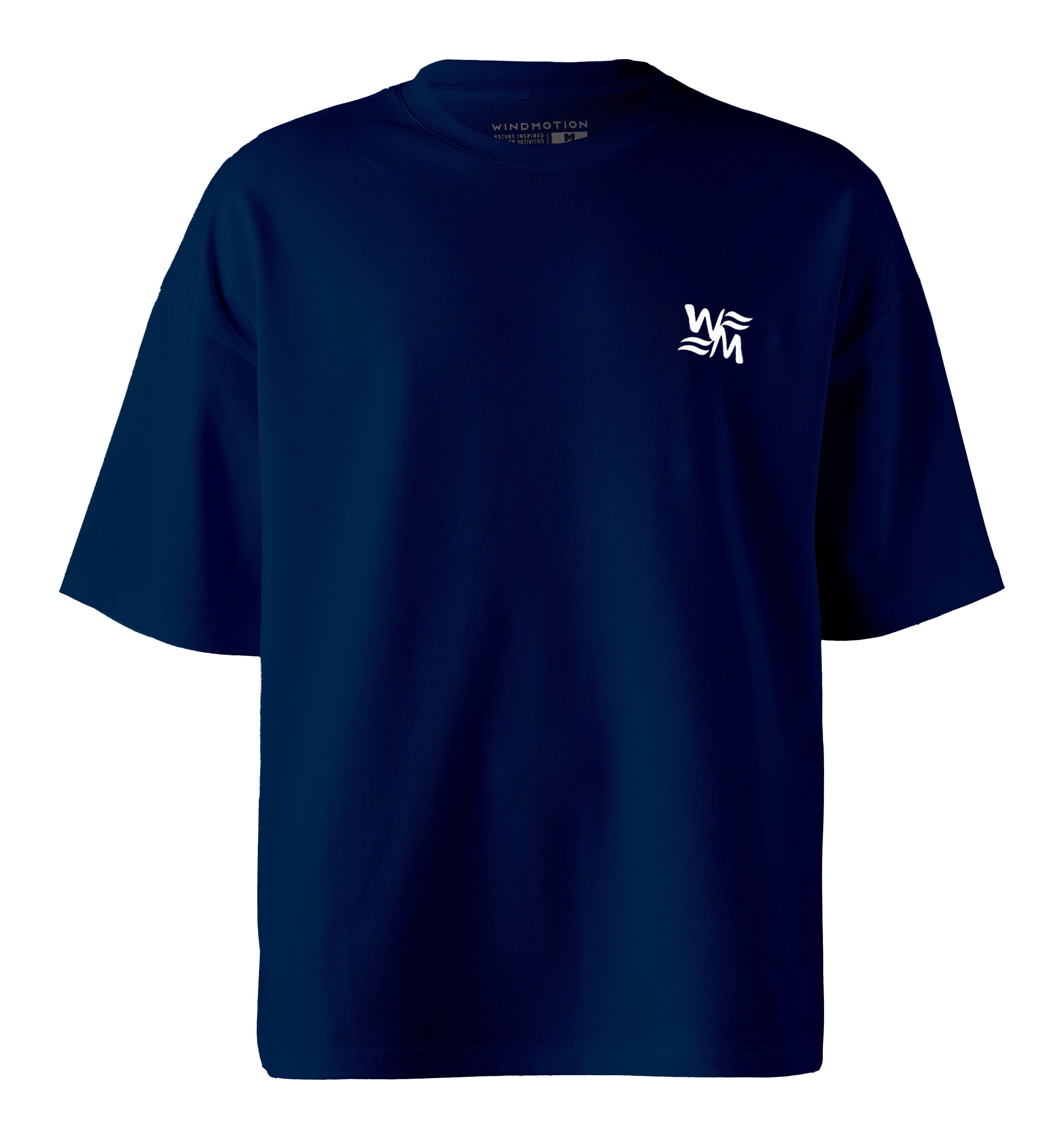 SARUNAS OVERSIZED PRINTED T-SHIRT - NAVY