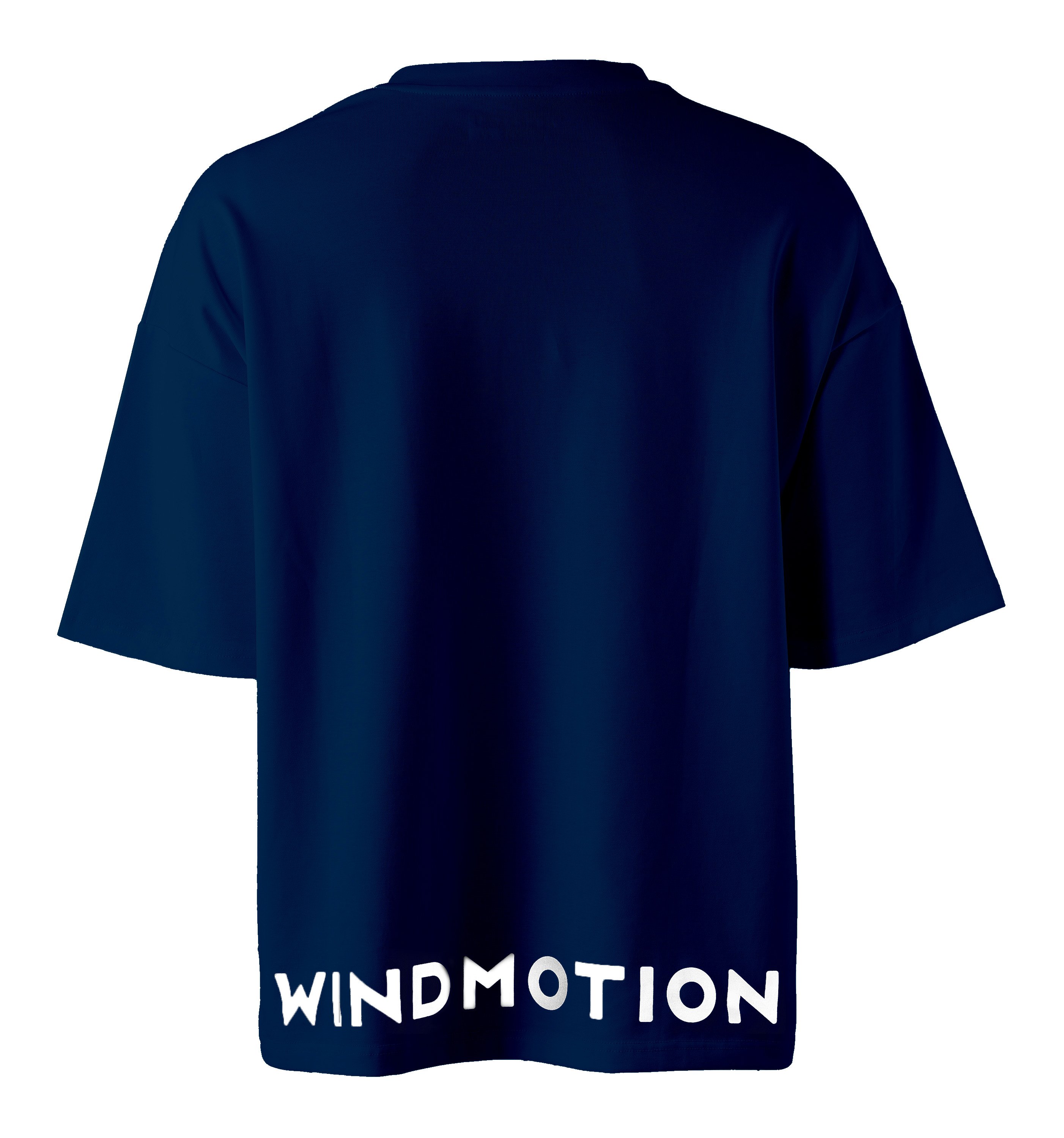 SARUNAS OVERSIZED PRINTED T-SHIRT - NAVY