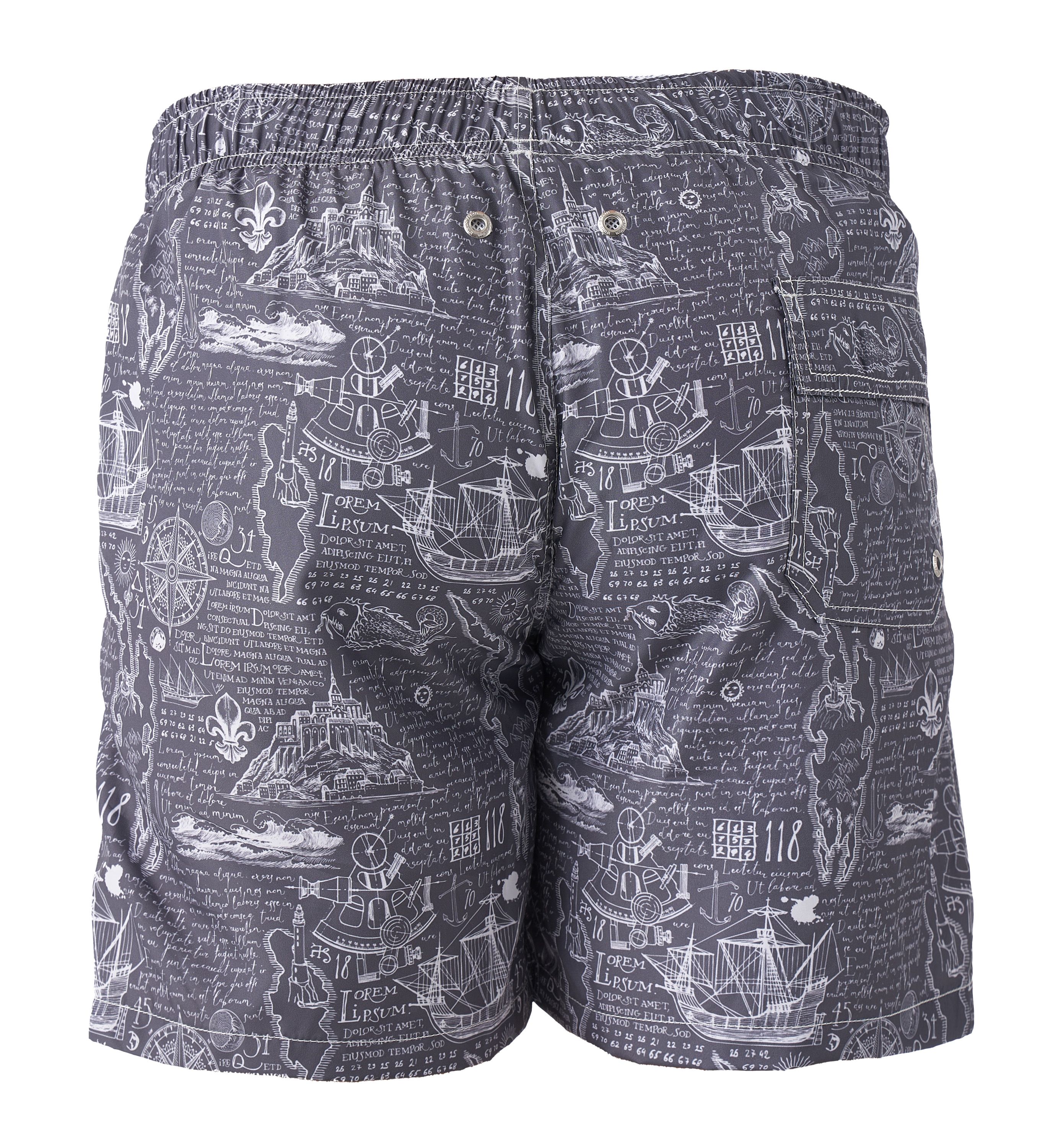 NAPAS ALL-OVER PRINT SWIM SHORTS