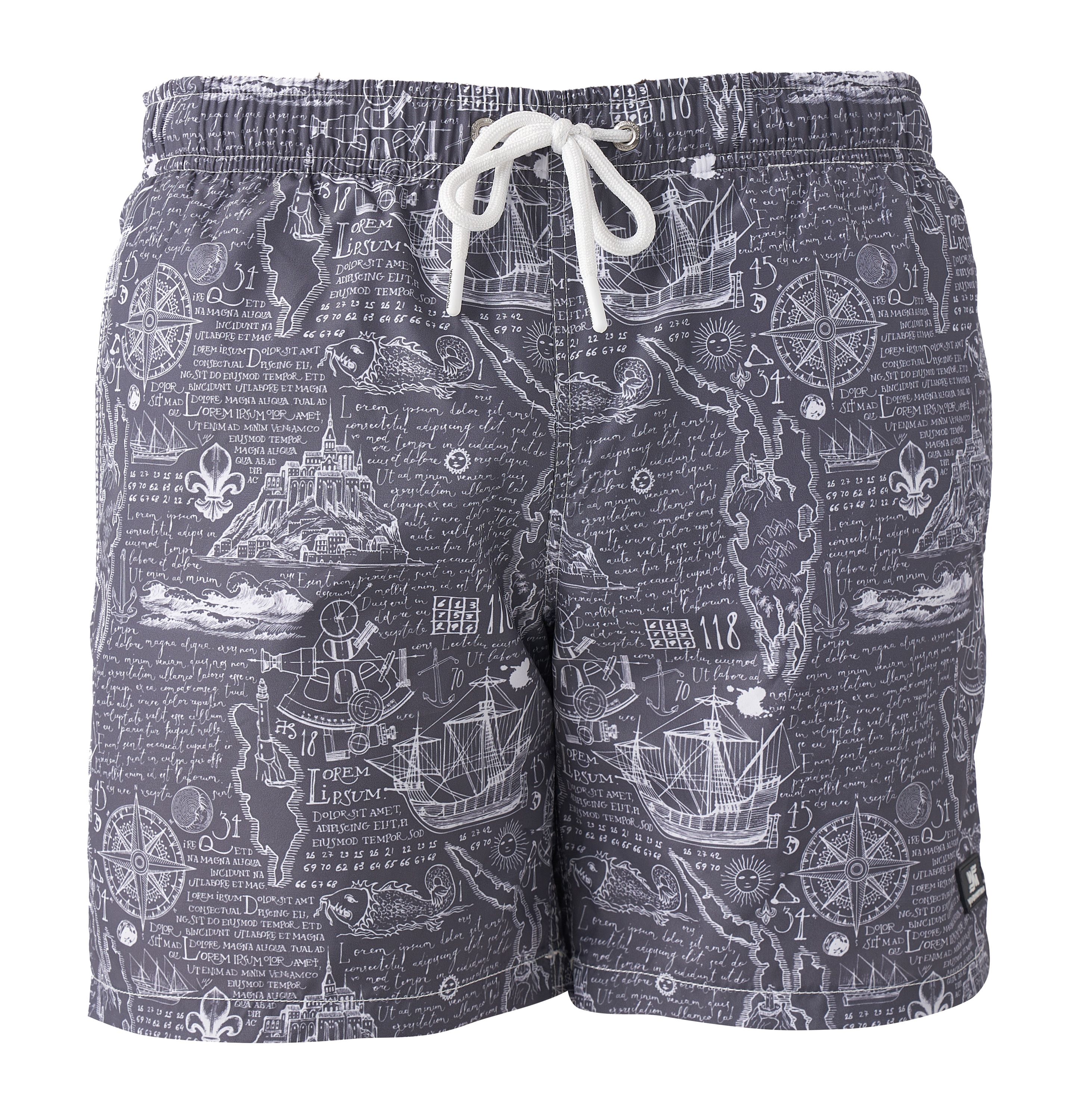 NAPAS ALL-OVER PRINT SWIM SHORTS