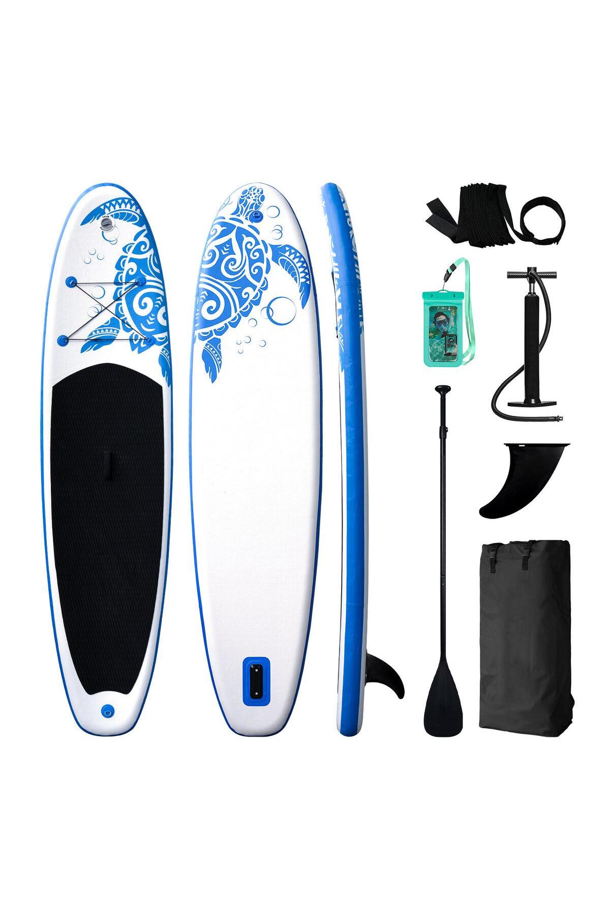 TURTLE ŞİŞME SUP BOARD/STAND UP PADDLE BOARD 335x85x15 CM MAVİ