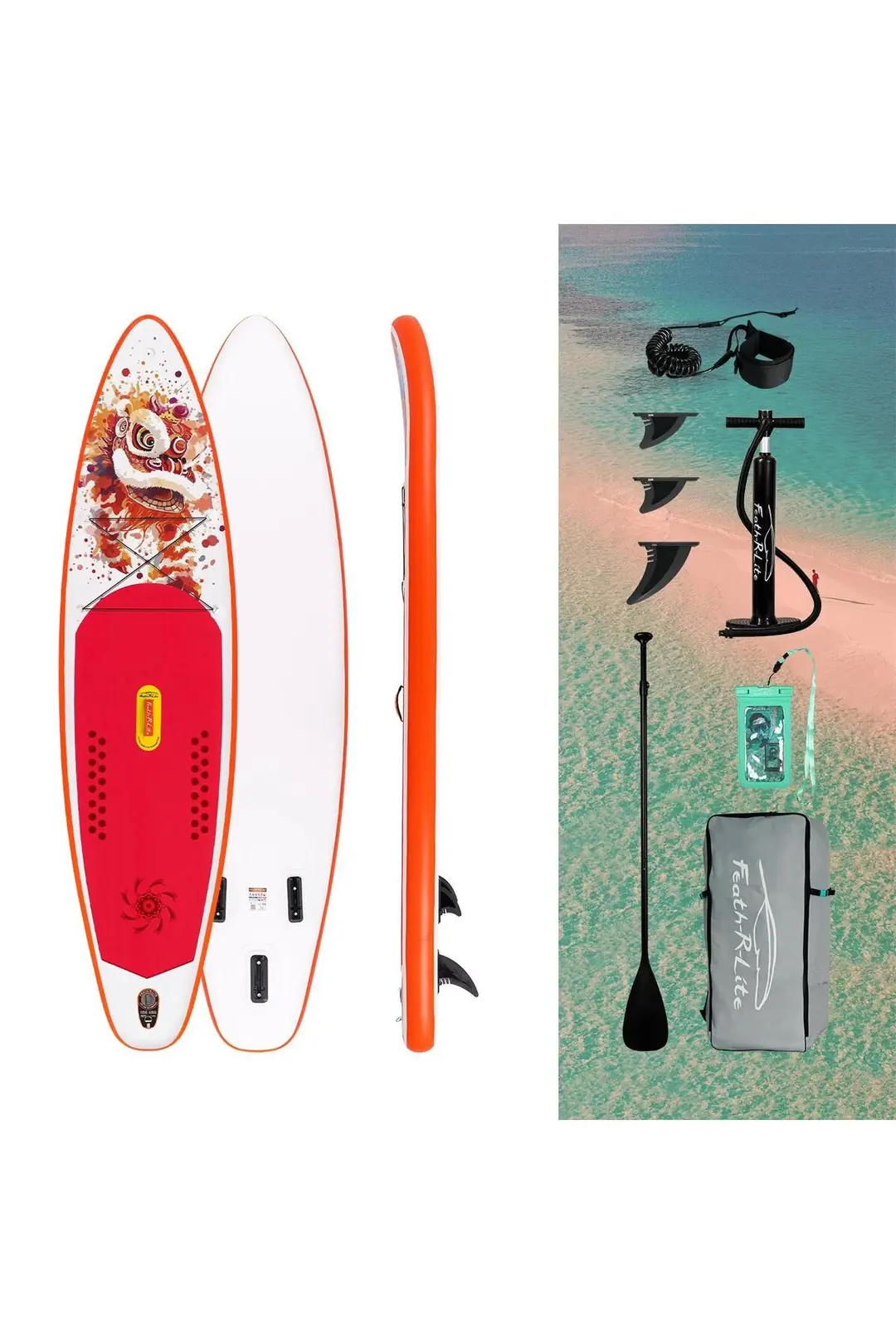 Lionfire 11' Touring Şişme SUP Board - 335x83x15 cm Premium Kürek