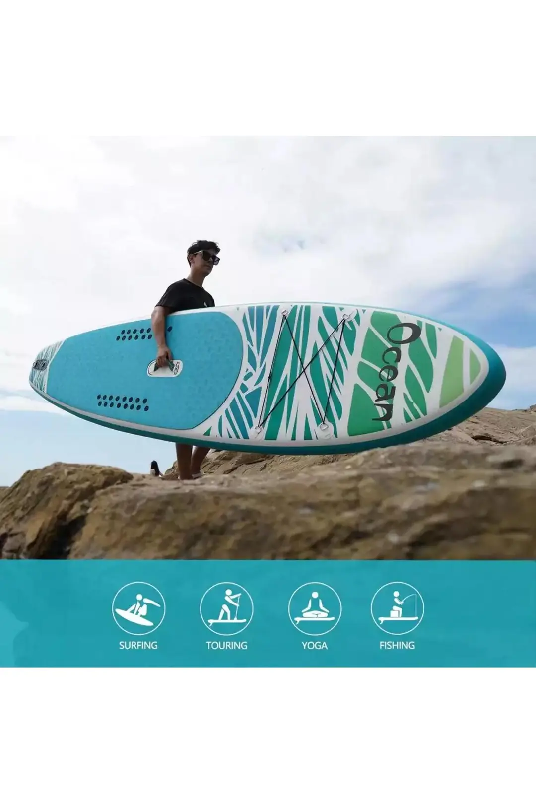 Ocean Şişme SUP Board | 350x85x15 cm Ekstra Dengeli & Geniş