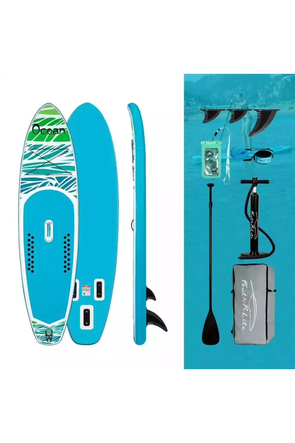 OCEAN ŞİŞME SUP BOARD/STAND UP PADDLE BOARD 350x85x15 CM