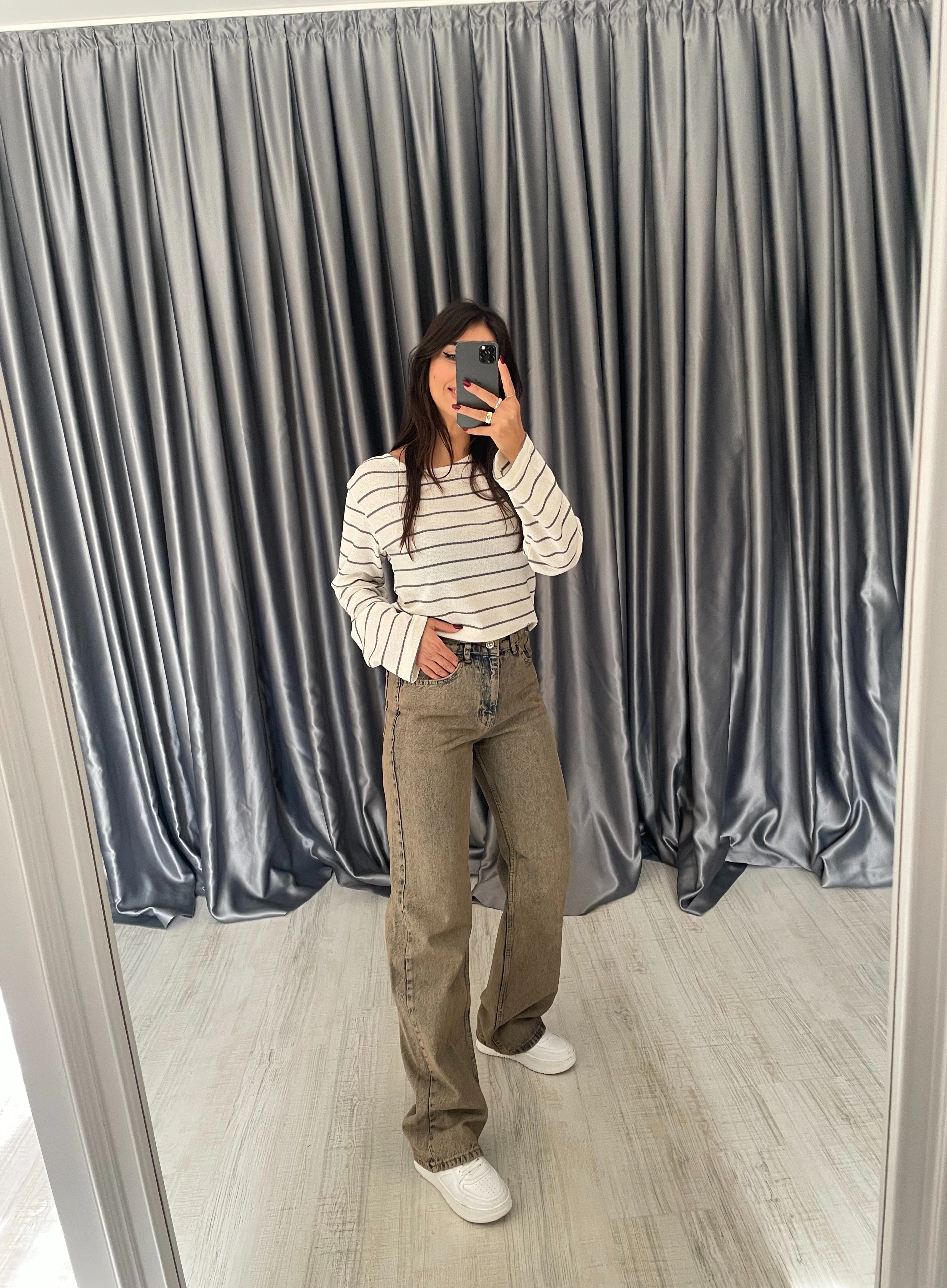 Straight Jean Pantolon  - Eskitme