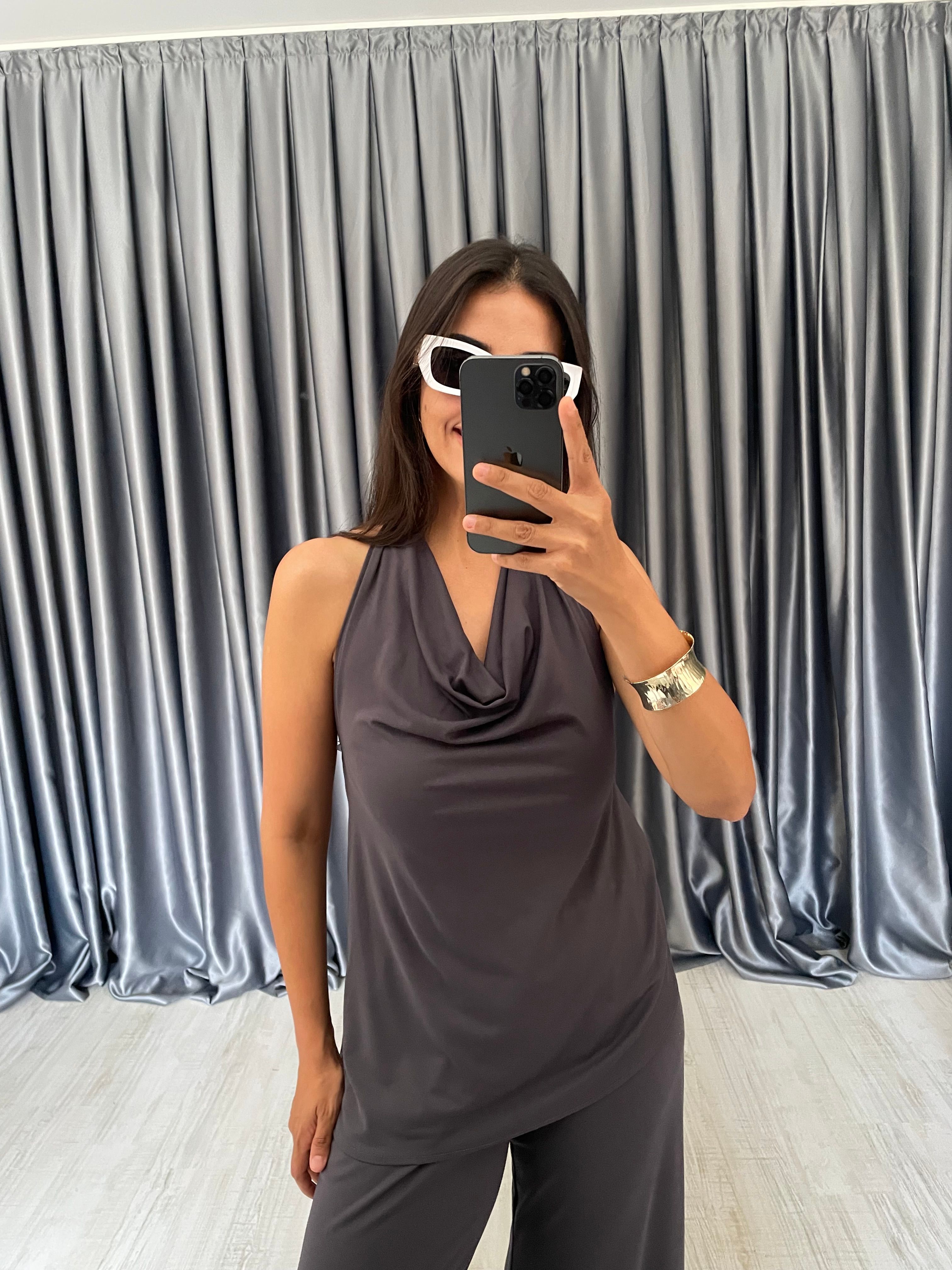 Dökümlü Bluz Pantolon Modal Takım