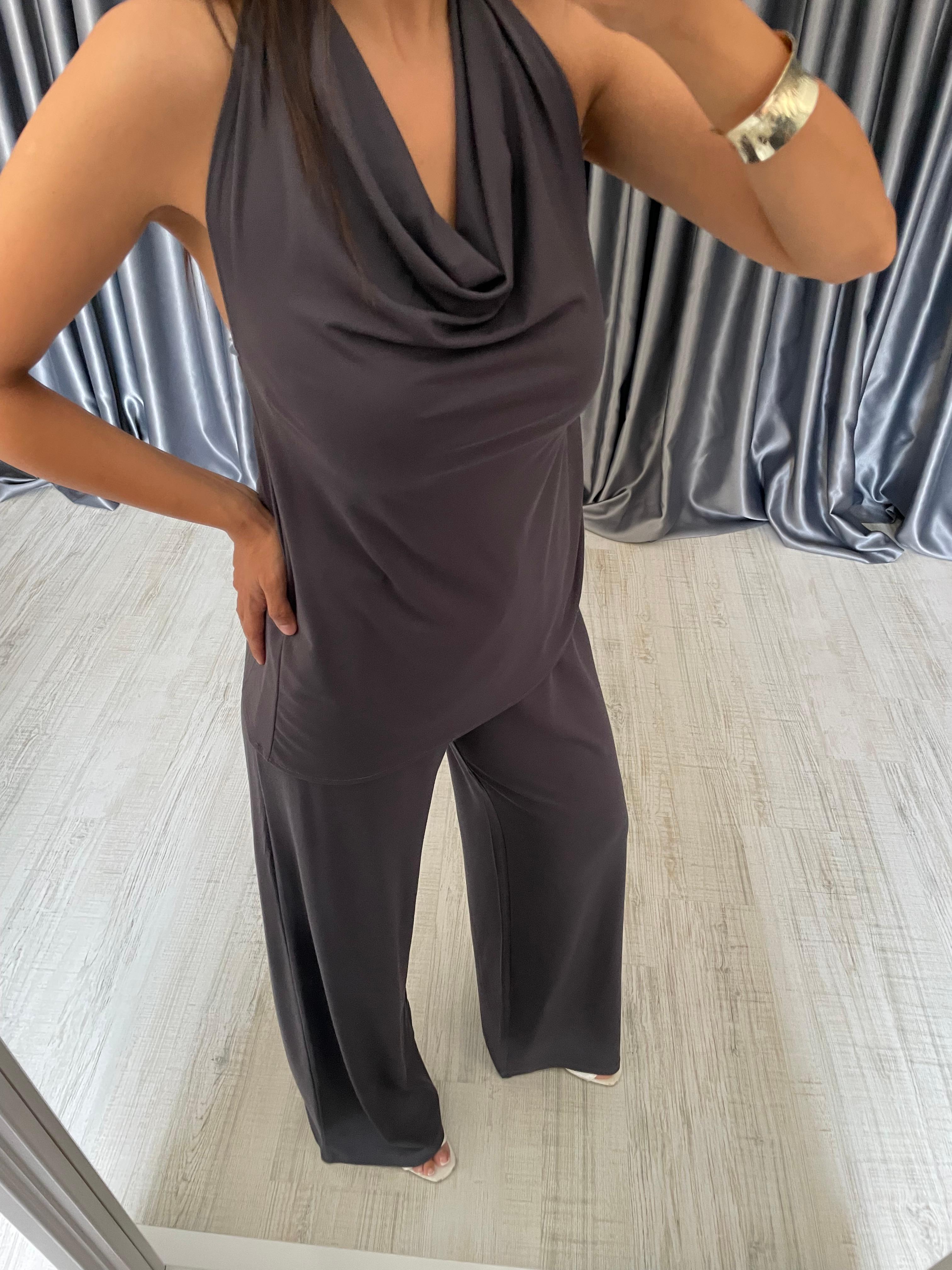 Dökümlü Bluz Pantolon Modal Takım