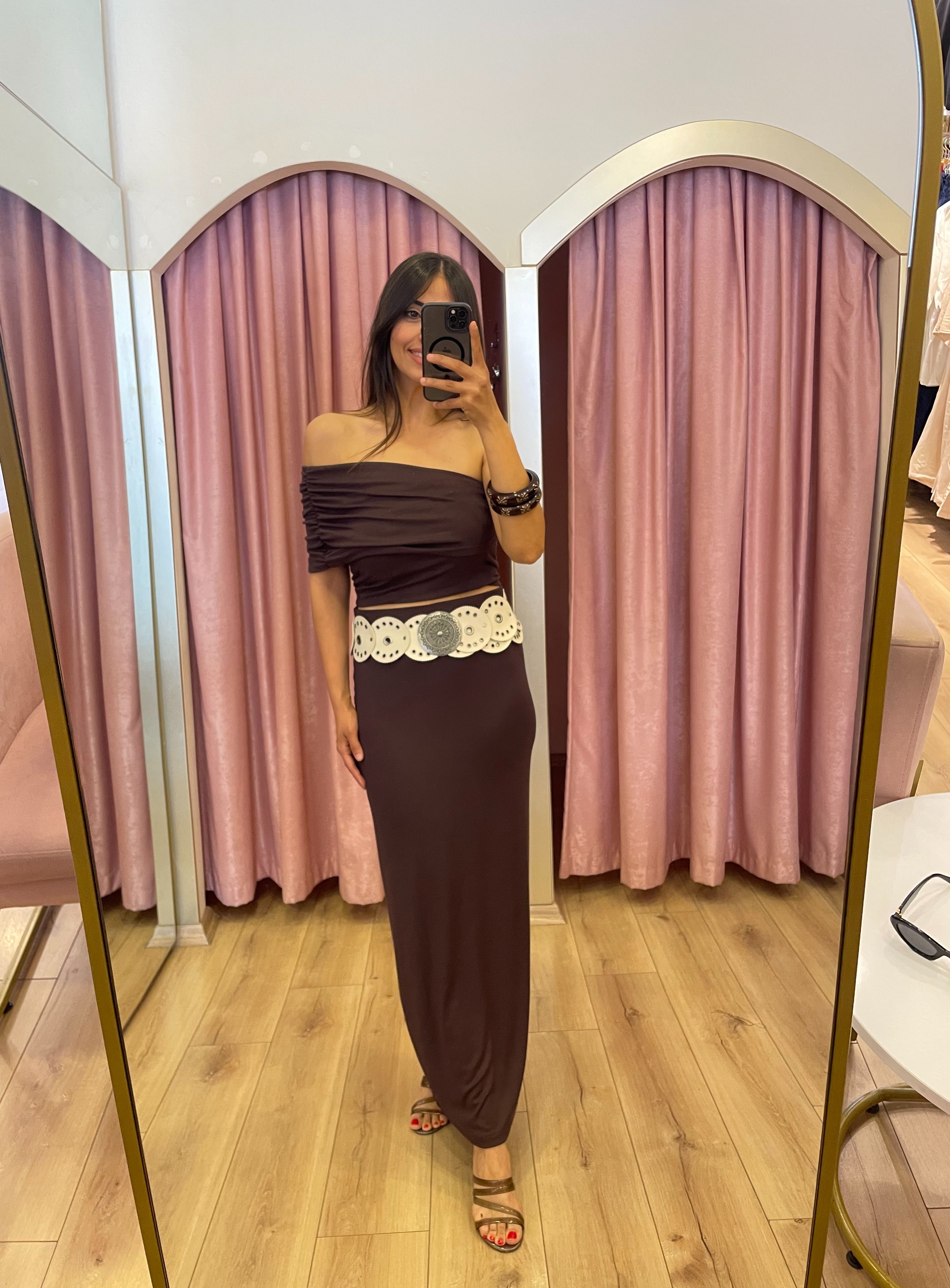 ZR Beli Lastikli Maxi Boy Etek 