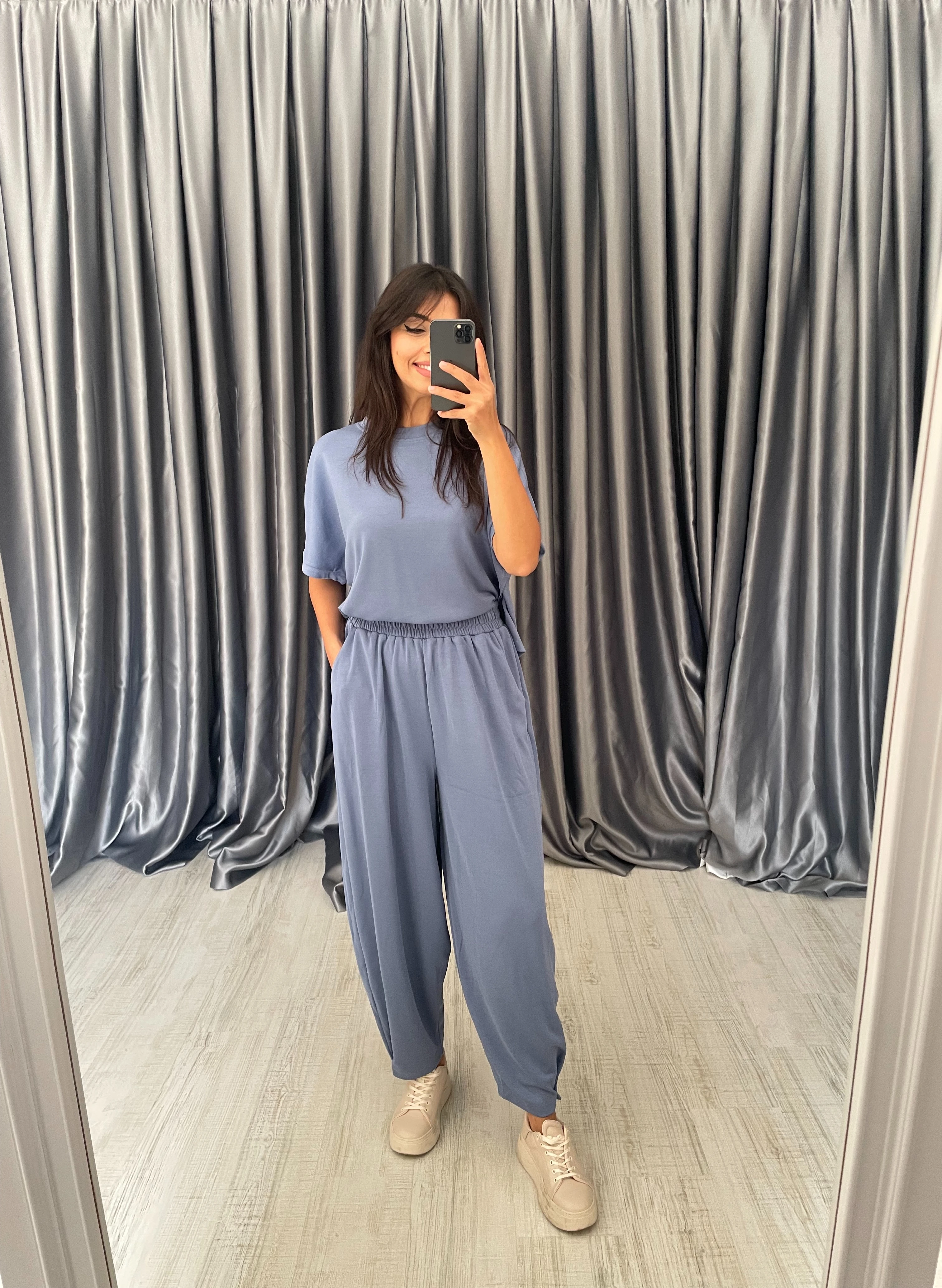 Tişört Pantolon Takım  - İndigo Mavi