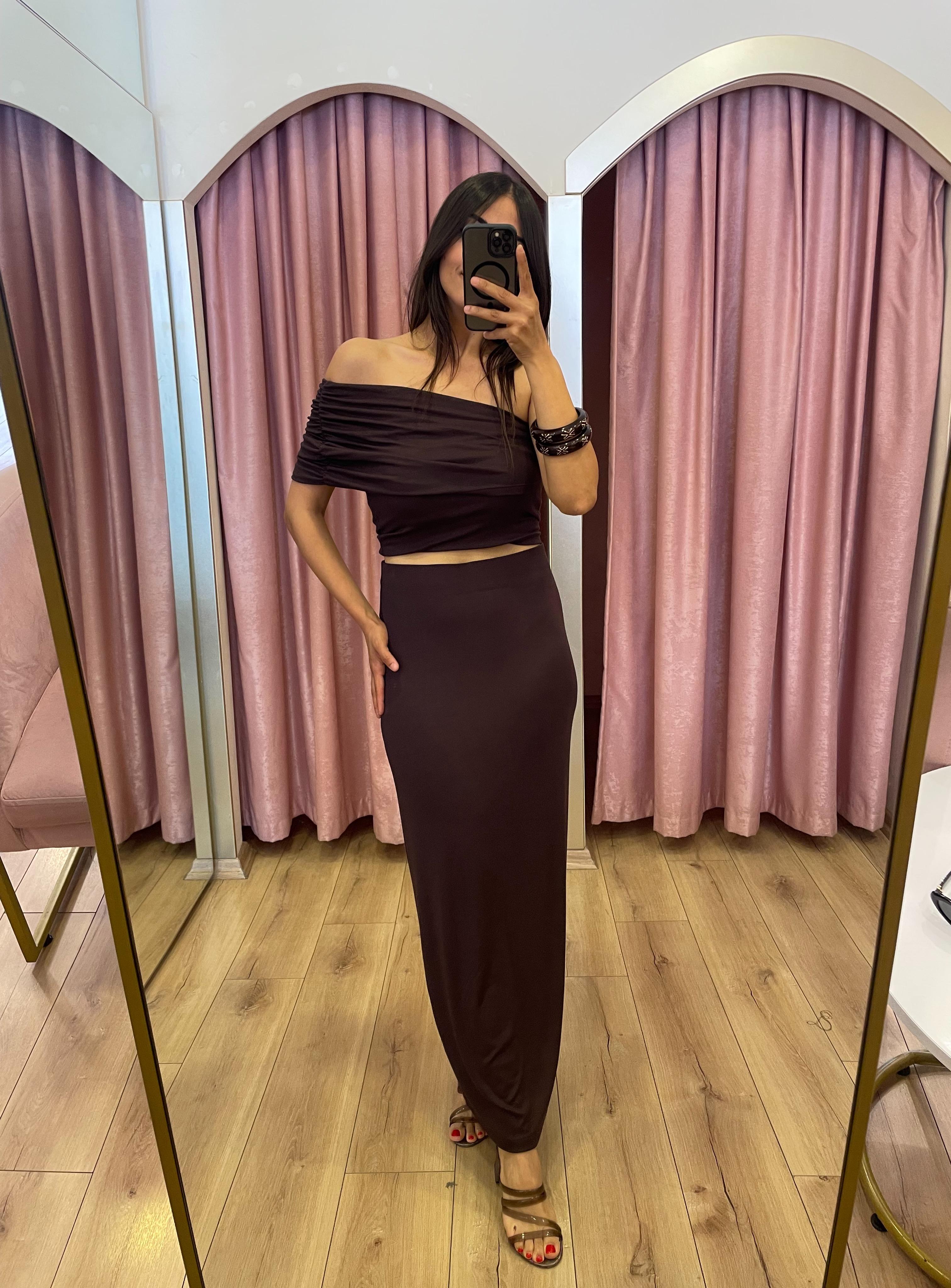 ZR Beli Lastikli Maxi Boy Etek 