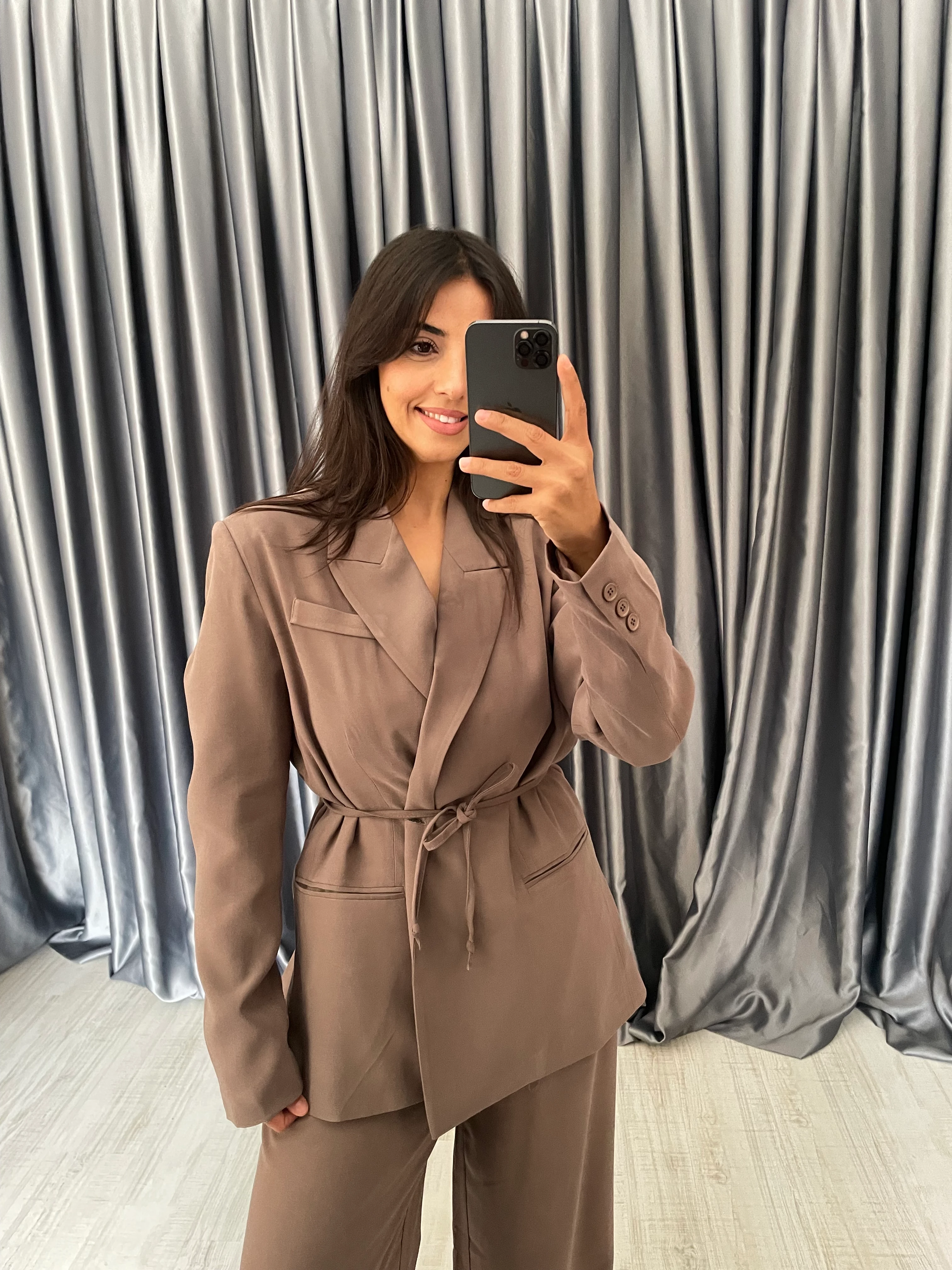 Premium Bağlama Detaylı Ceket Pantolon Takım