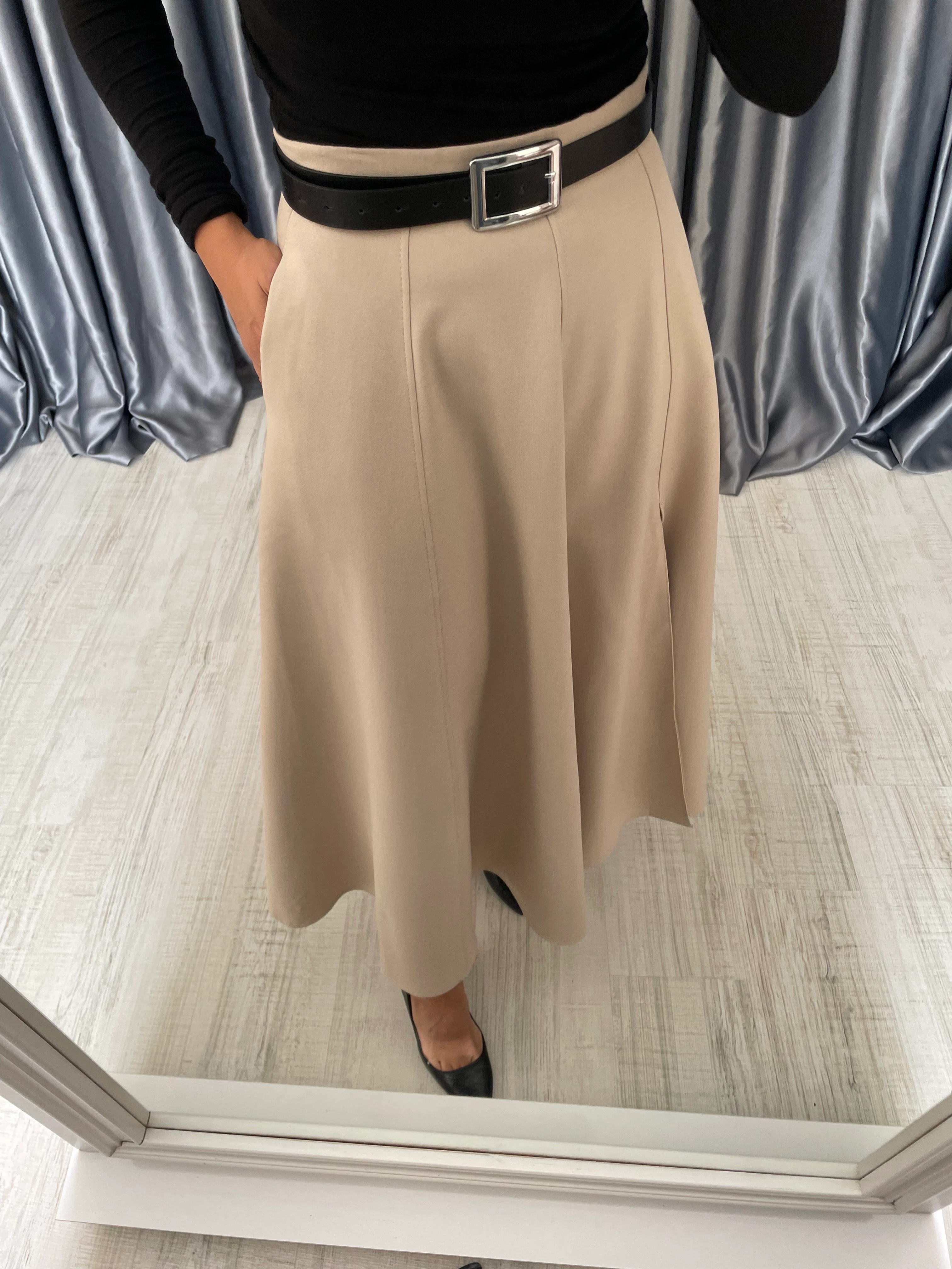 Yırtmaçlı Maxi Boy Etek 