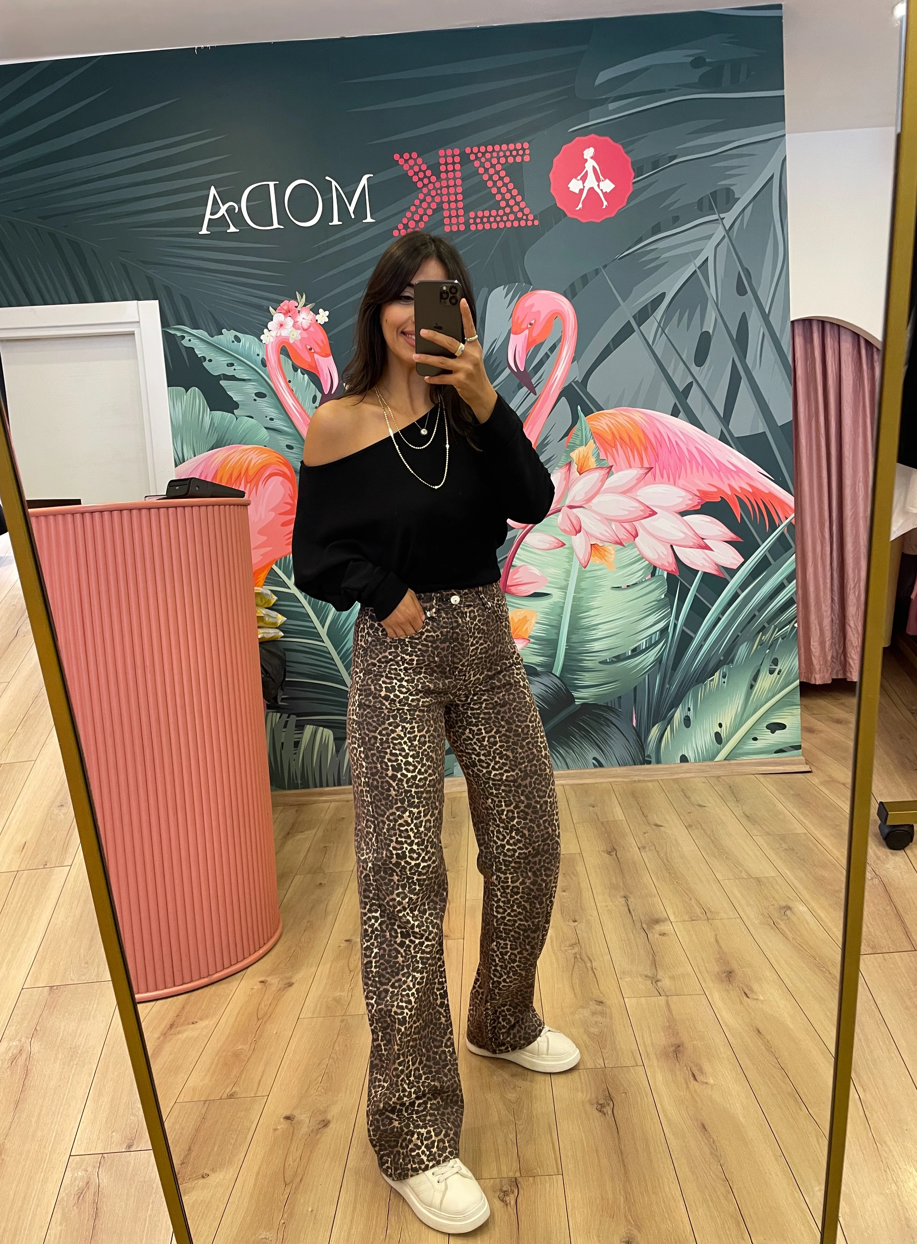 Leopar Straight Jean Pantolon  - Bej