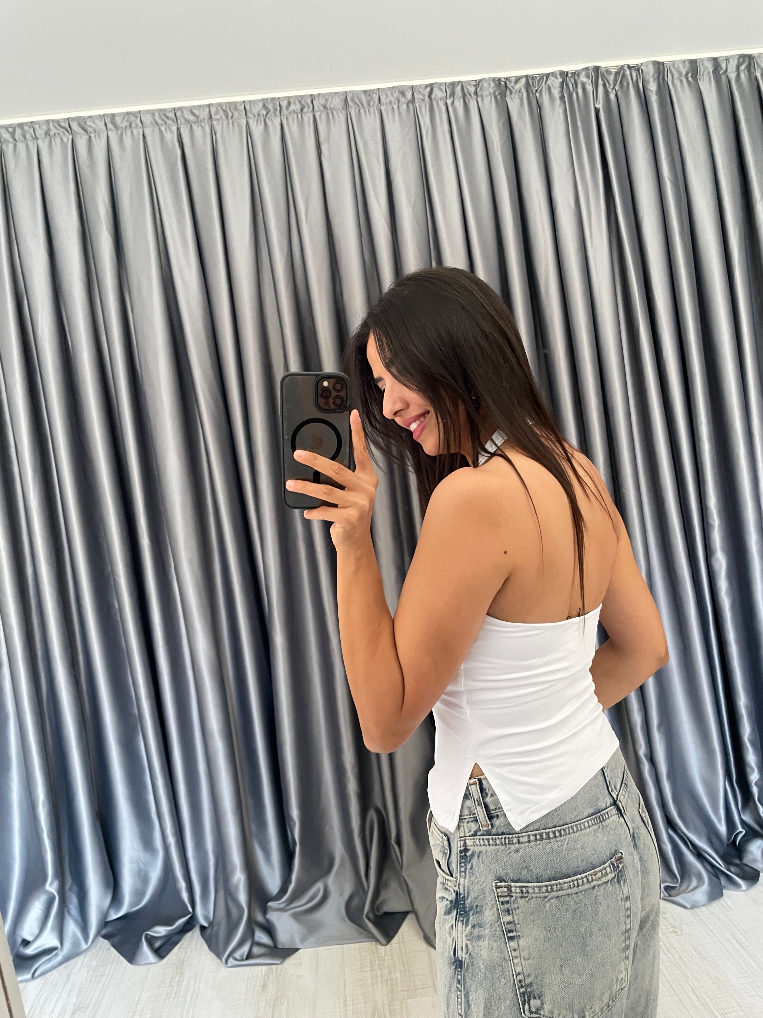 Halter Yaka Bluz