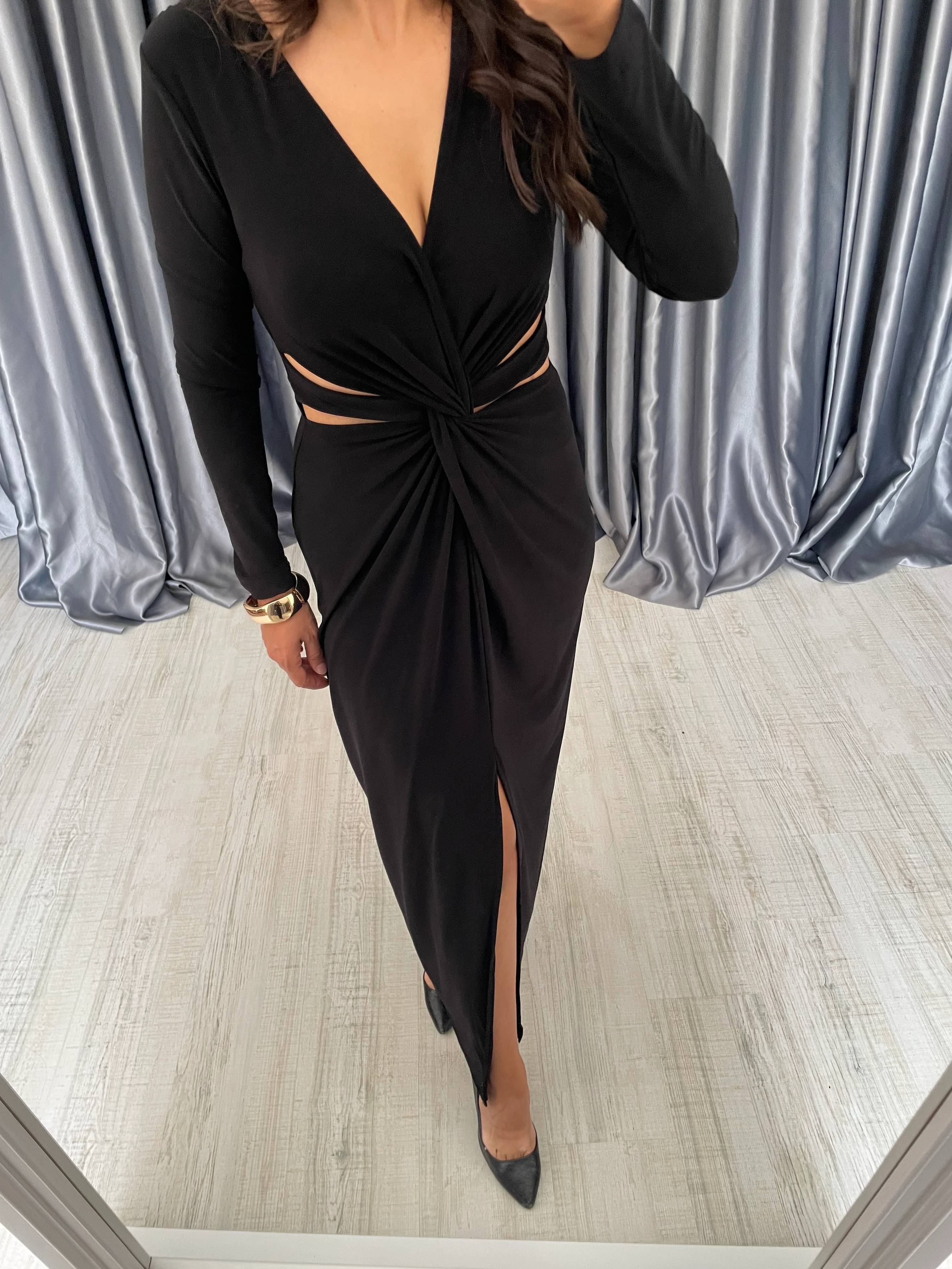 Beli Dekolteli Sandy Elbise 