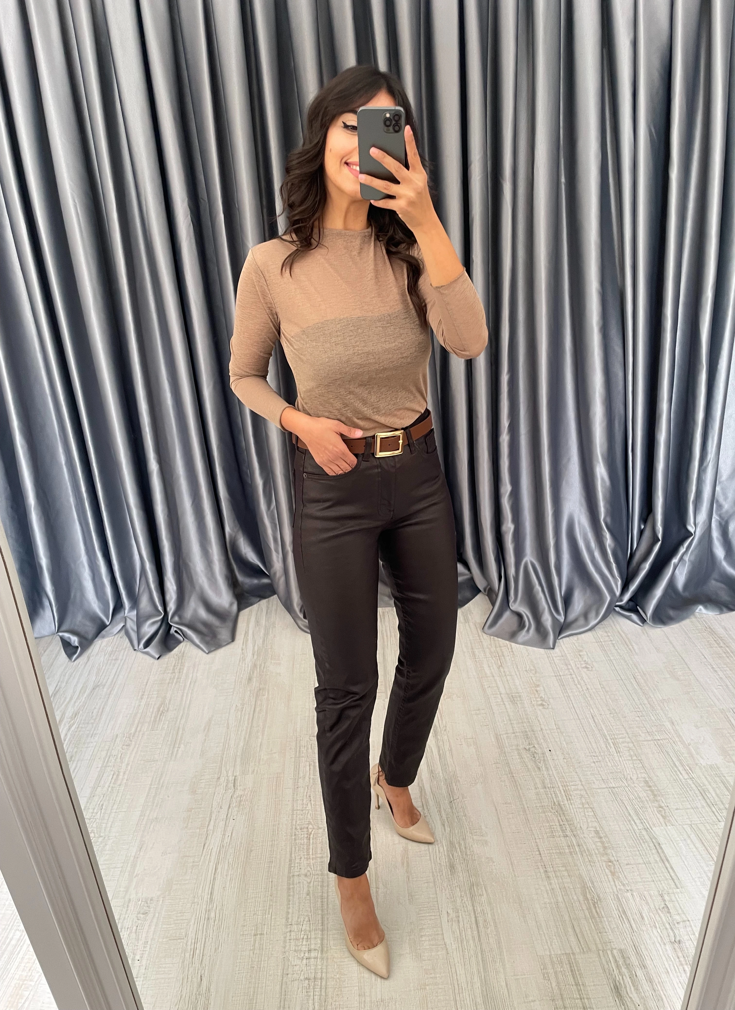 Mumlu Jean Pantolon  - Acı Kahve