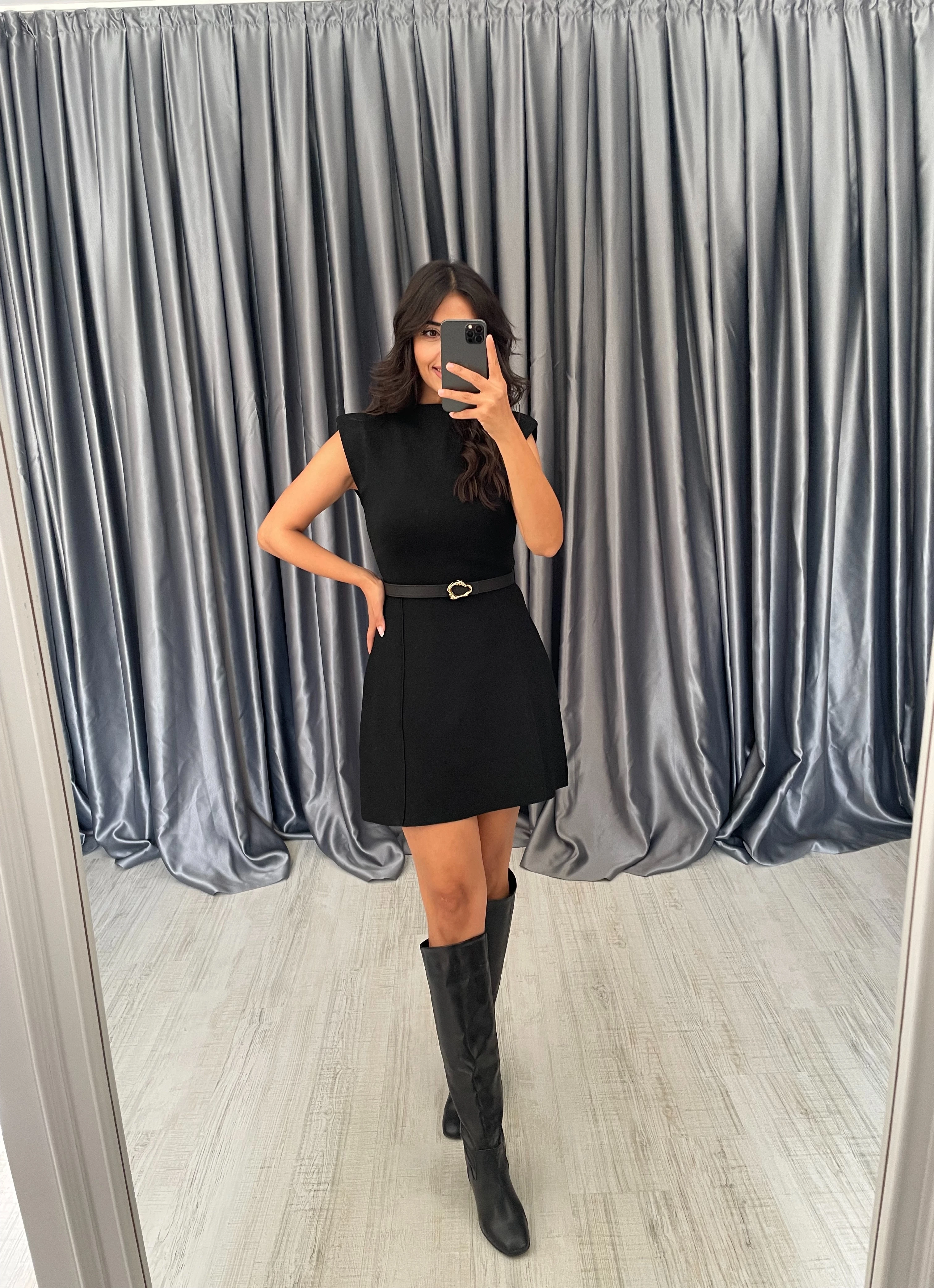 Orjinal Marka Çelik Triko Elbise  - Siyah