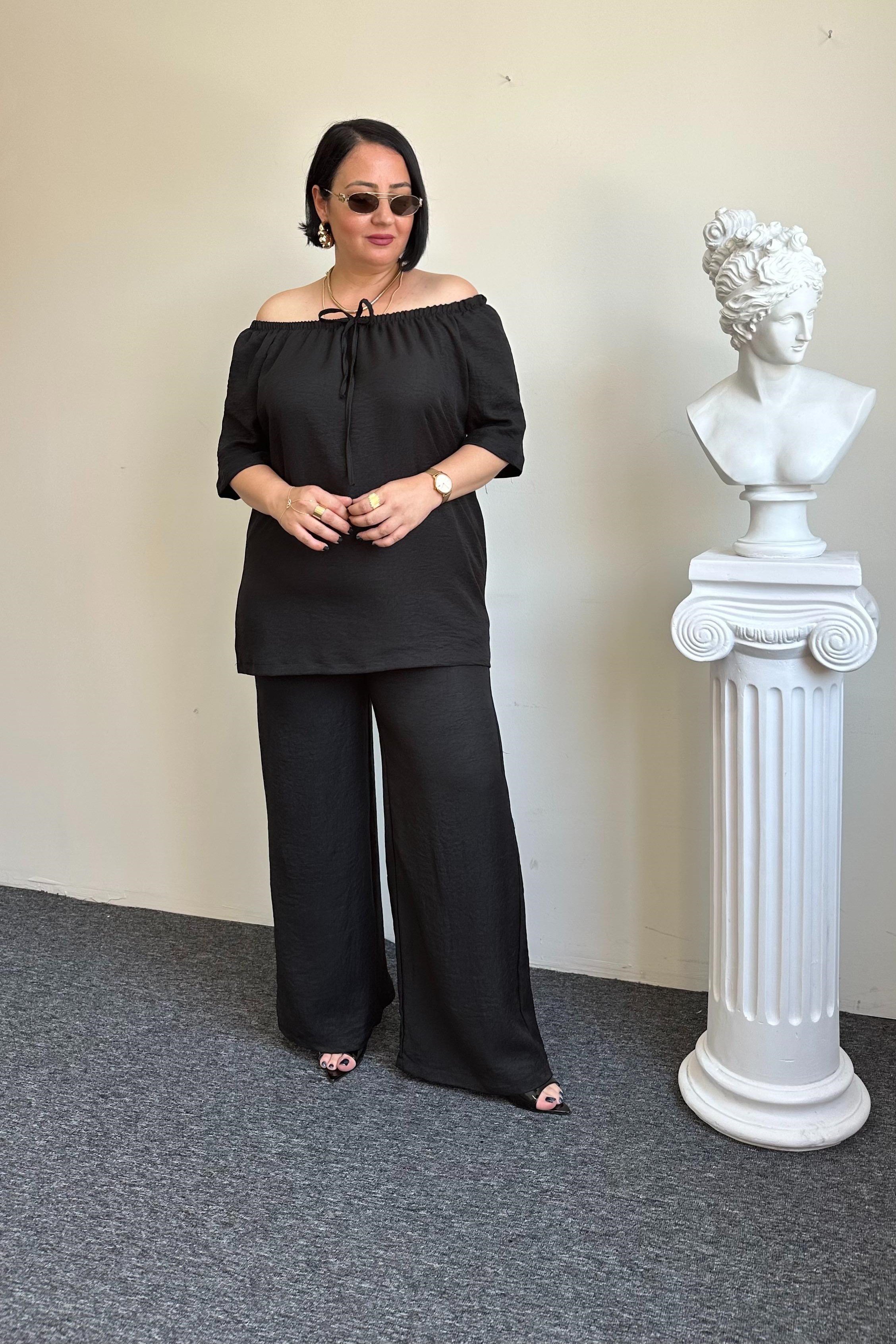 Madonna Yaka Sofia Keten Takım