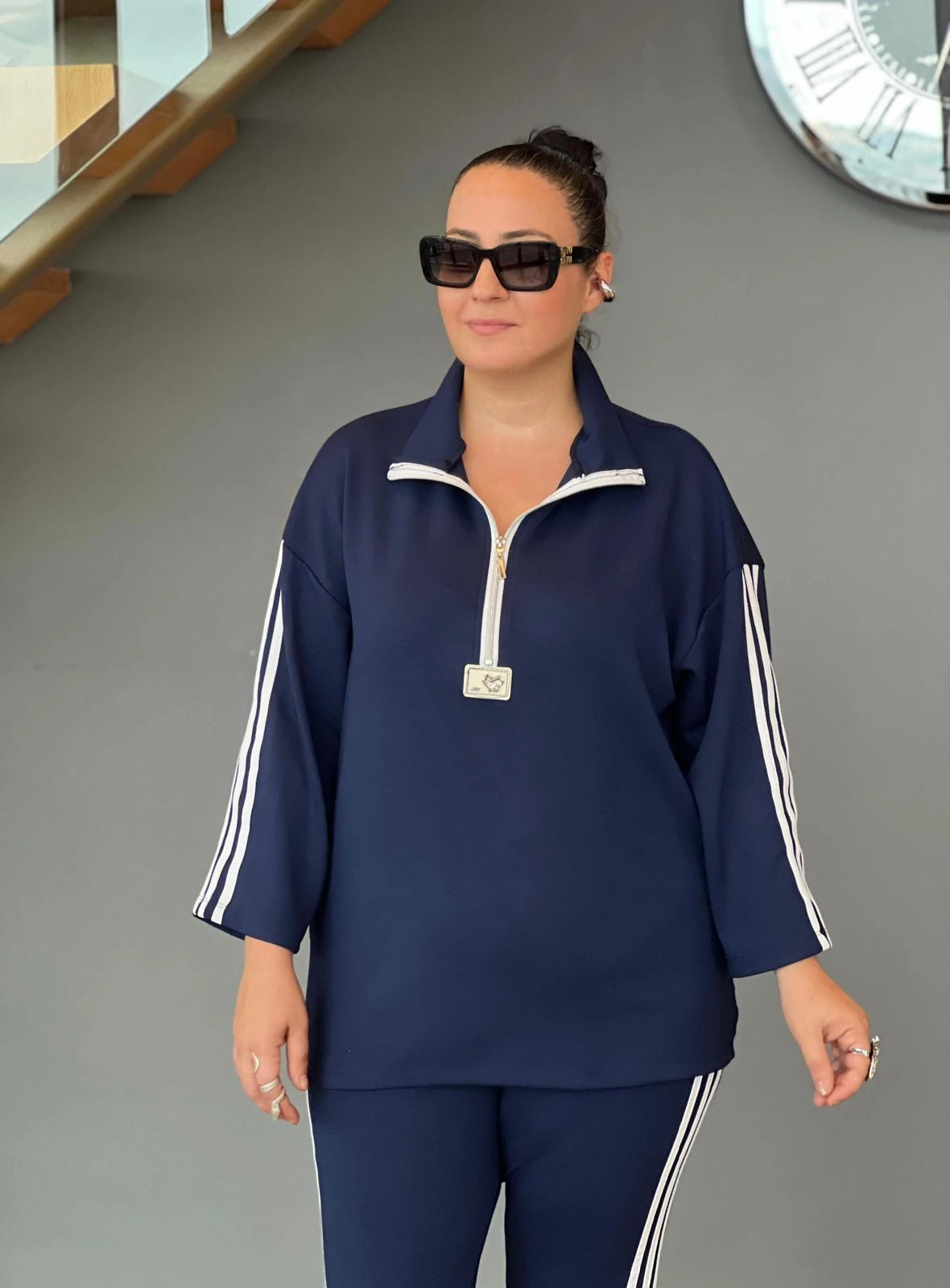 Büyük Beden İspanyol Paça Modal Takım