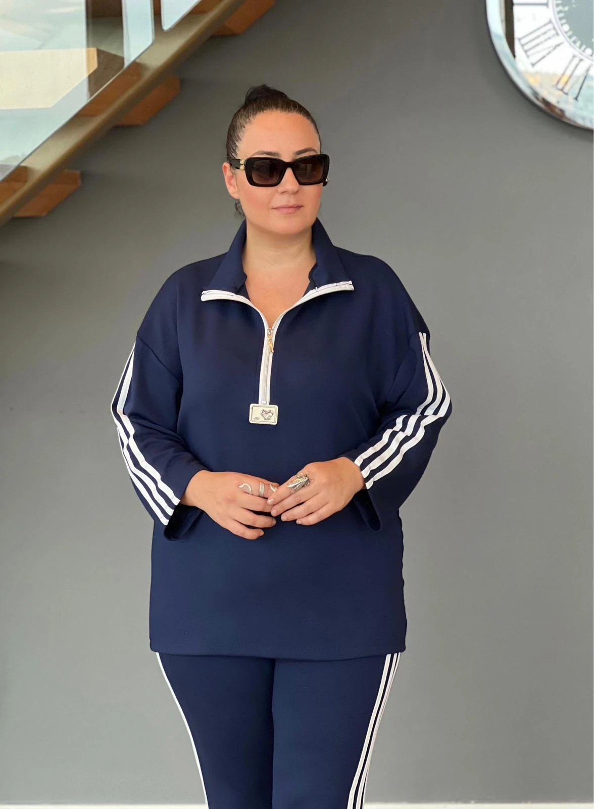 Büyük Beden İspanyol Paça Modal Takım