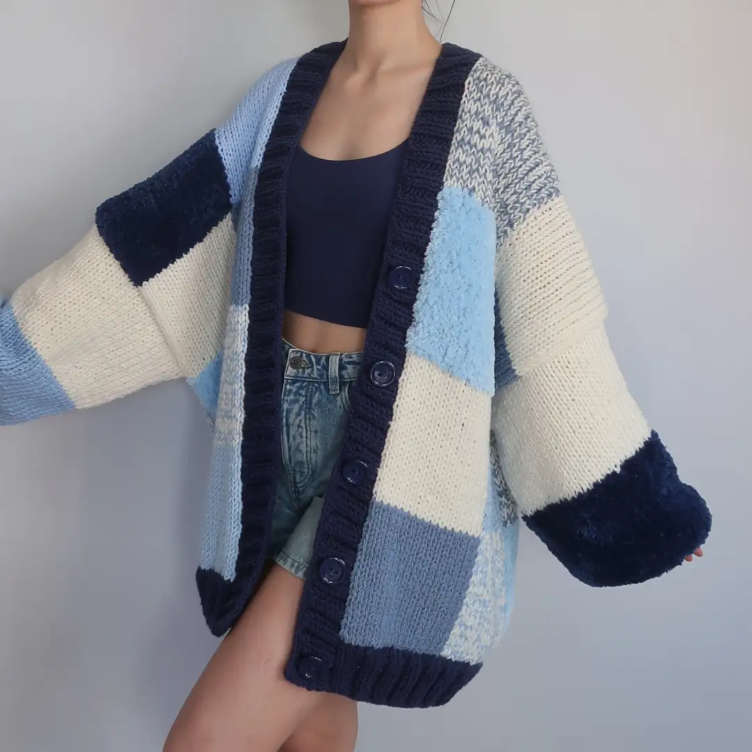 トップス Iver&Isla Adult Patchwork Cardigan img-6344.webp