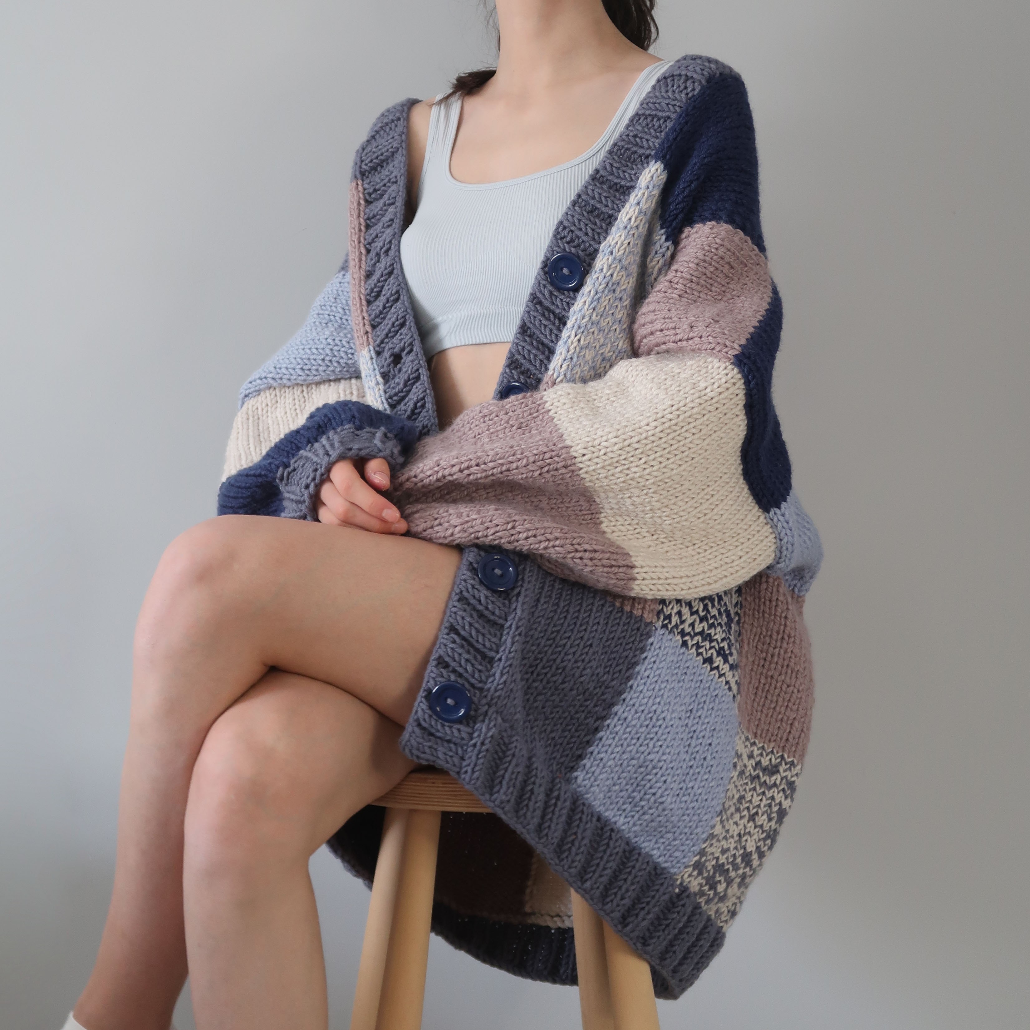 Thinner Midnights Patchwork Cardigan