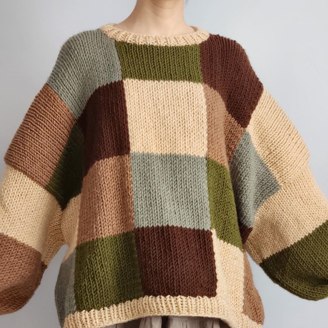 Nature Patchwork Sweater