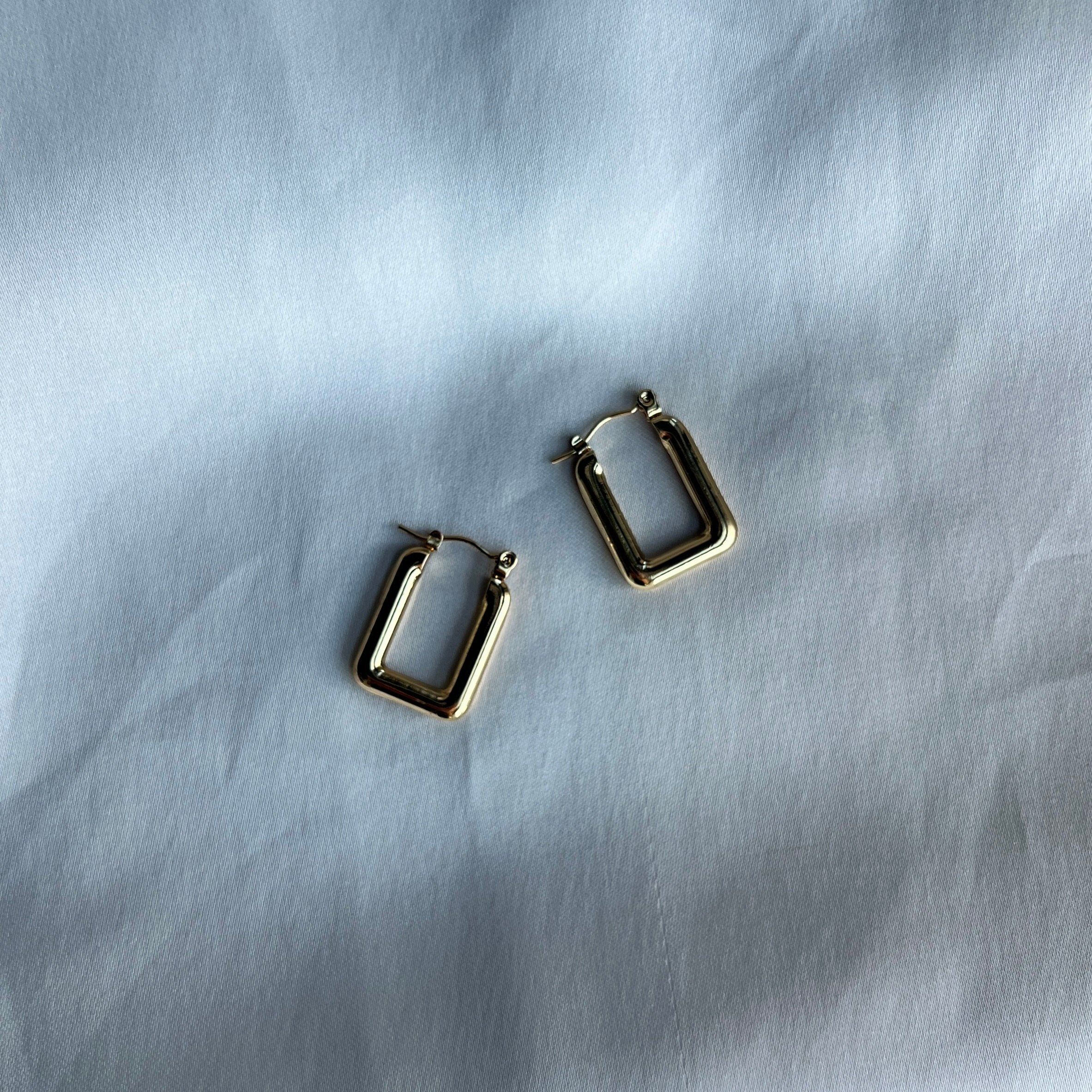 Rectangle Stainless Steel Earrings