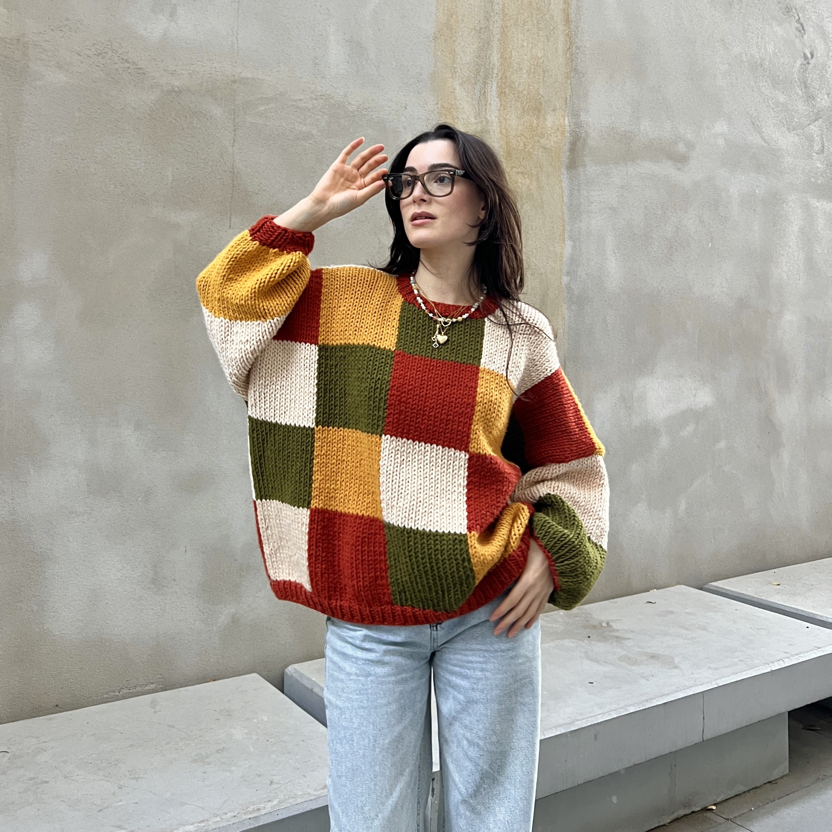 Autumn Patchwork Sweater