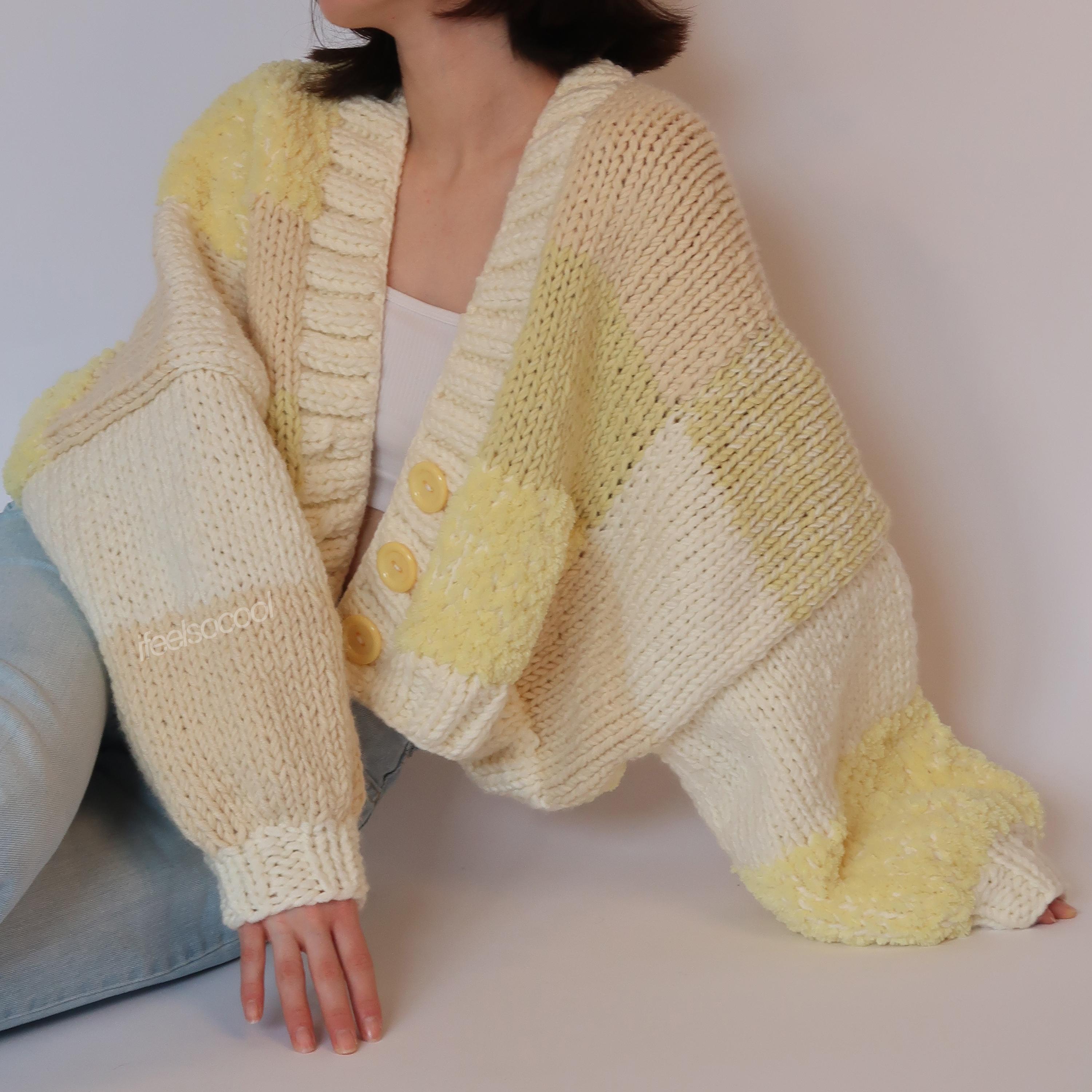 Lemon Drop Patchwork Cardigan