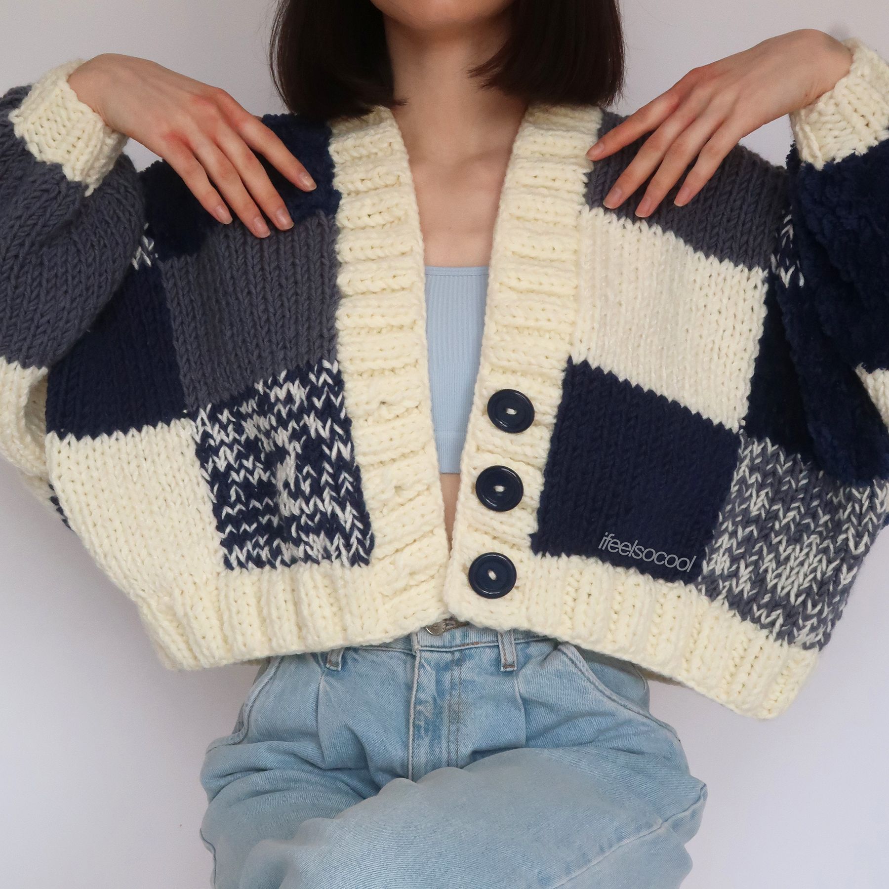 Midnight Sky Patchwork Cardigan