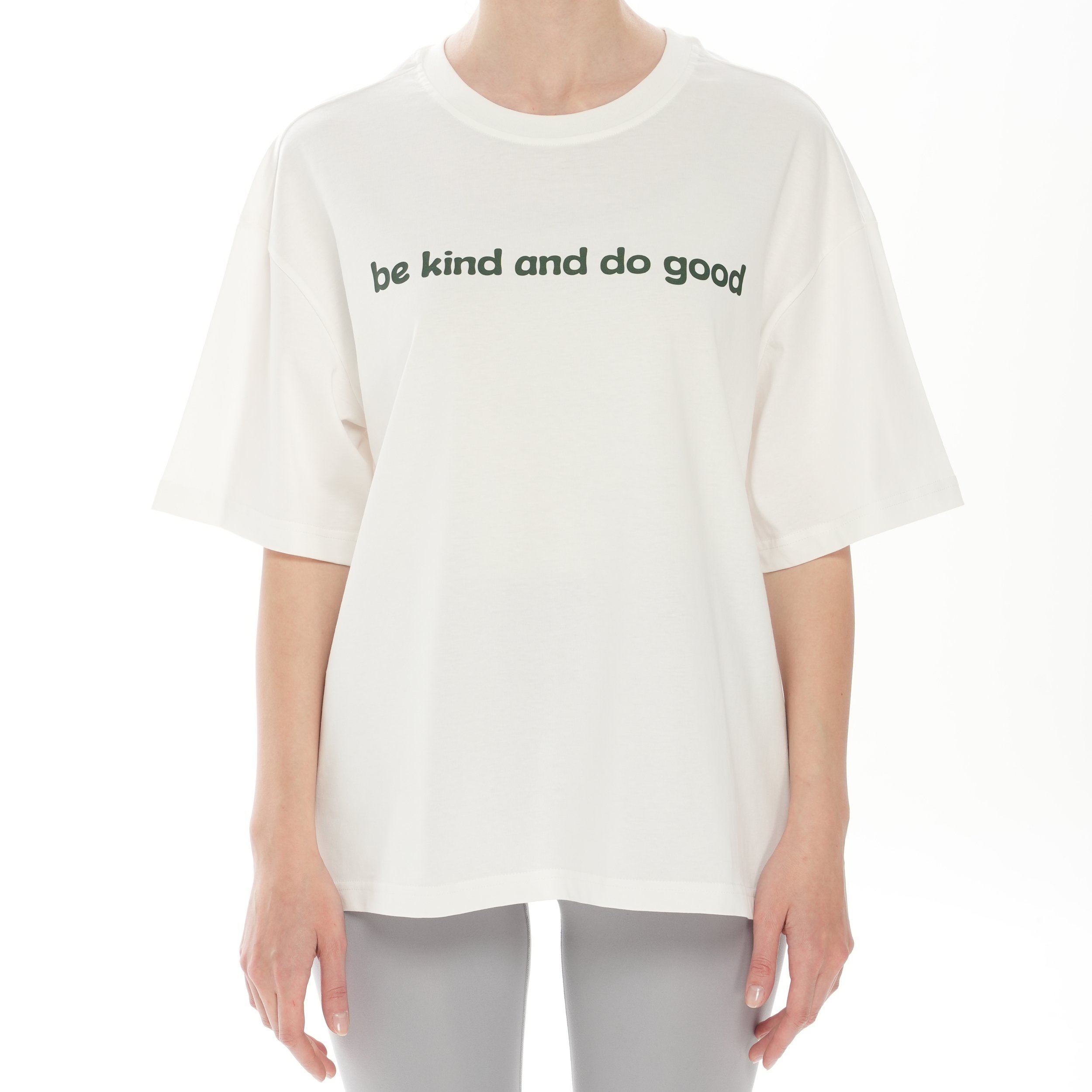 100% Cotton Crew Neck Boxy Fit Unisex Short Sleeve T-Shirt - Be Kind and Do Good