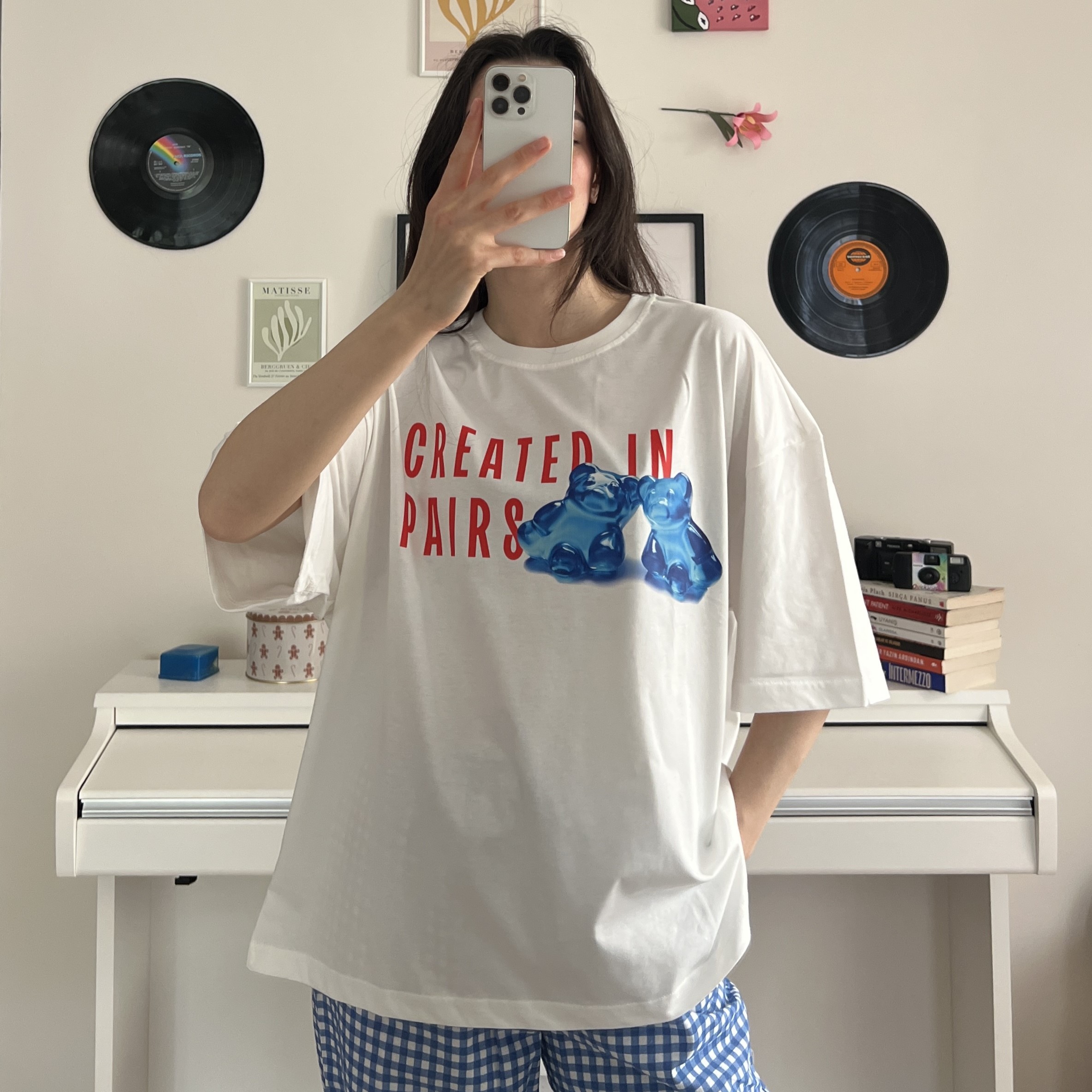100% Cotton Crew Neck Boxy Fit Unisex Short Sleeve T-Shirt - Created in Pairs